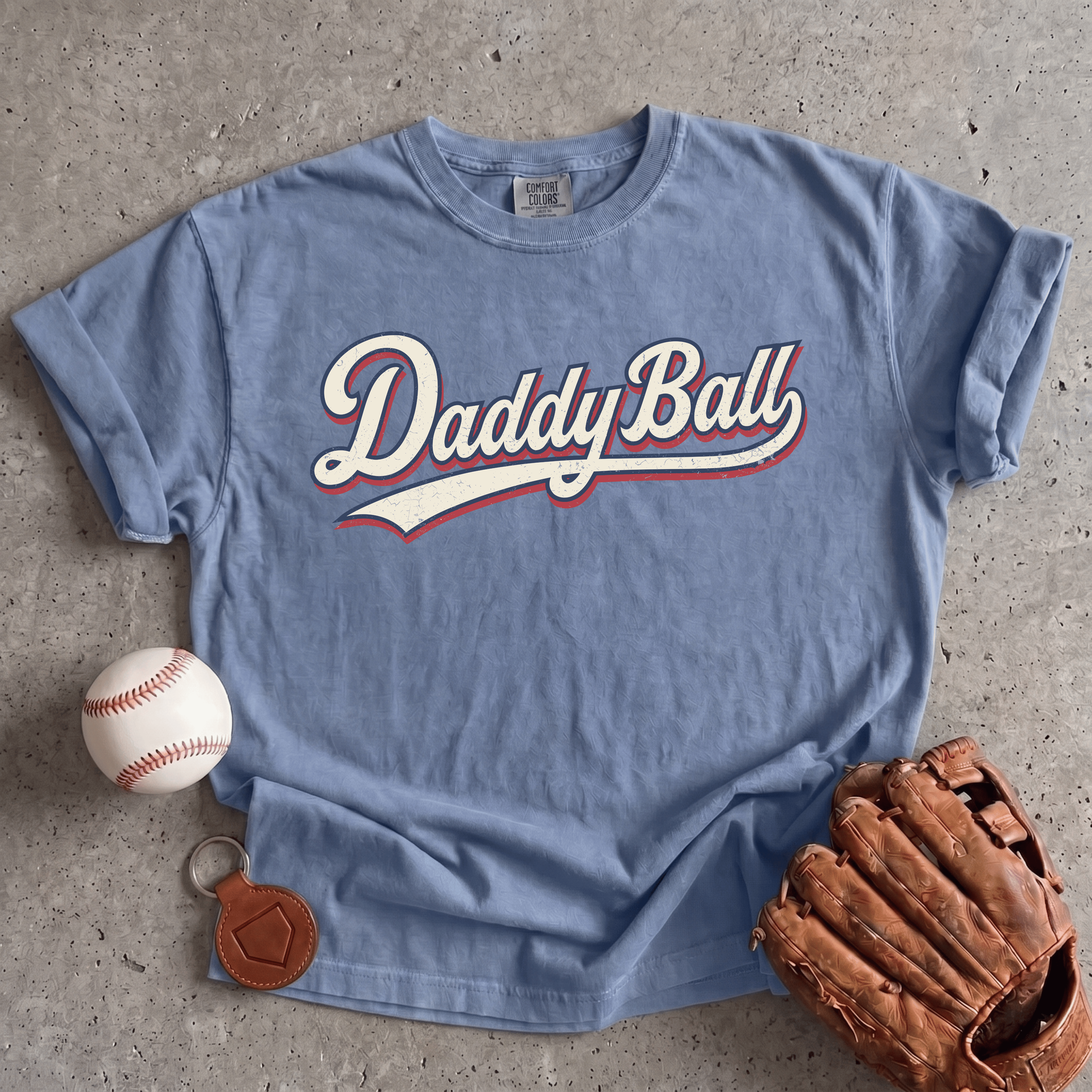 Collection of Daddy Ball Baseball Mom T-Shirt in a gallery layout