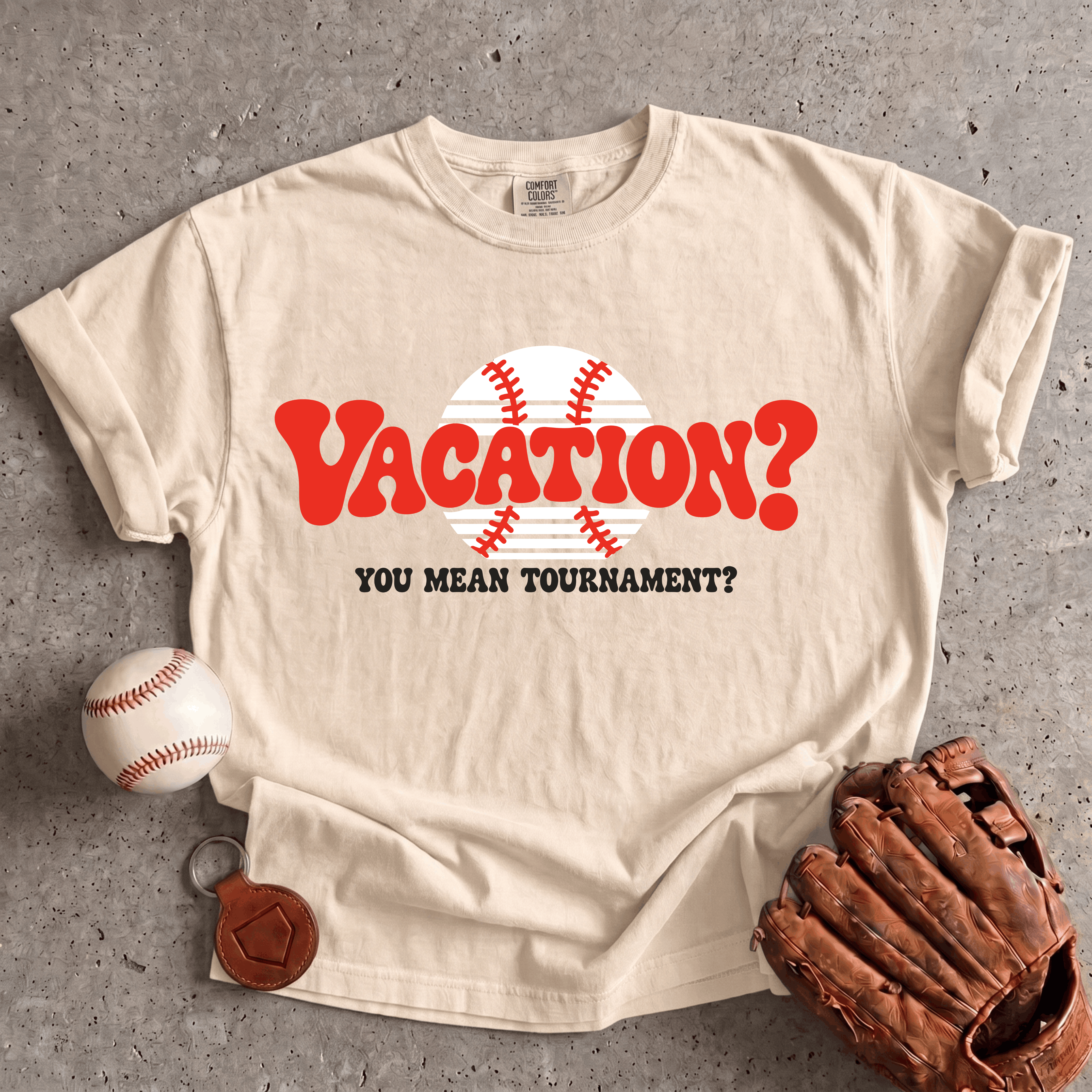 Collection of Baseball Vacation T-Shirt in a gallery layout
