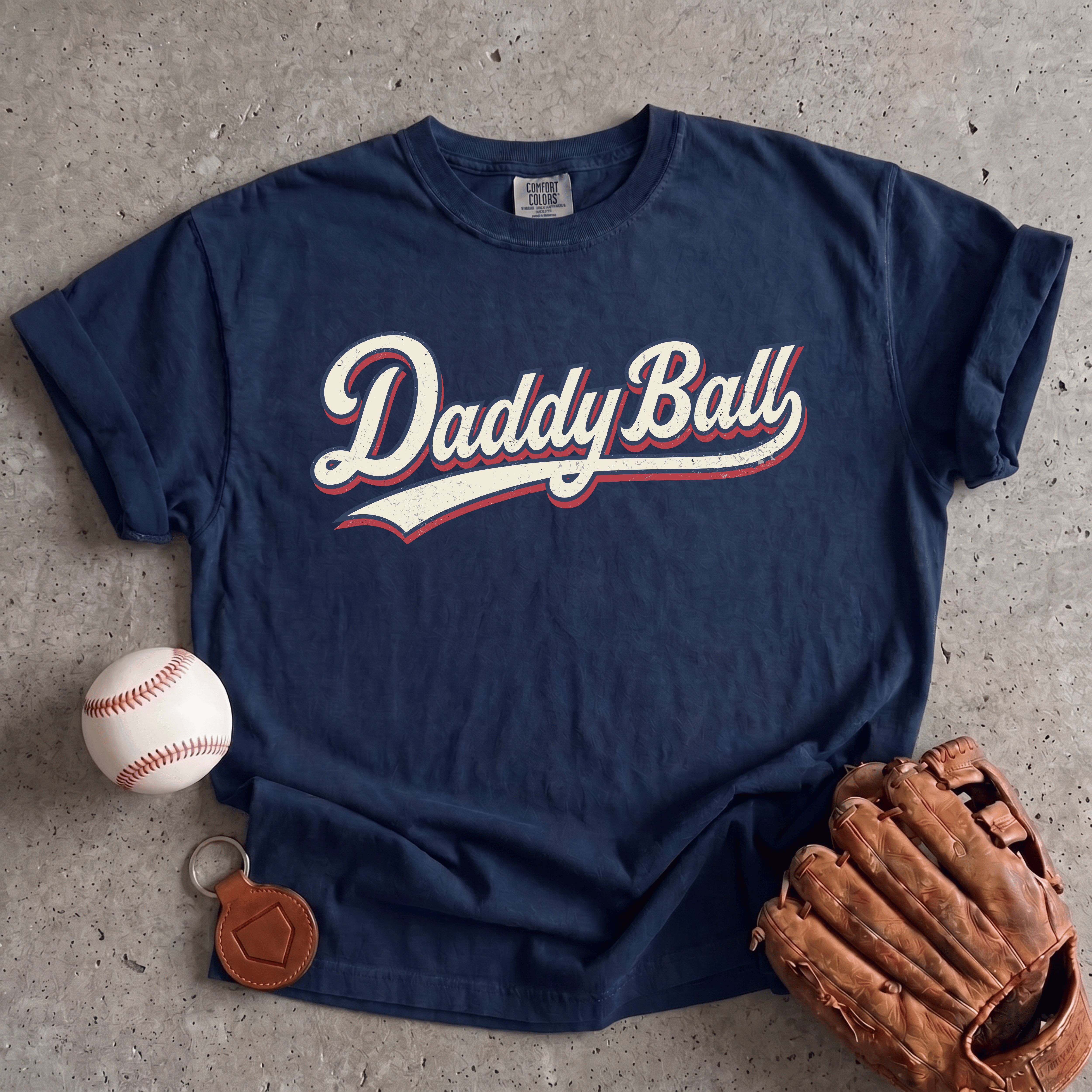 Collection of Daddy Ball Baseball Mom T-Shirt in a gallery layout