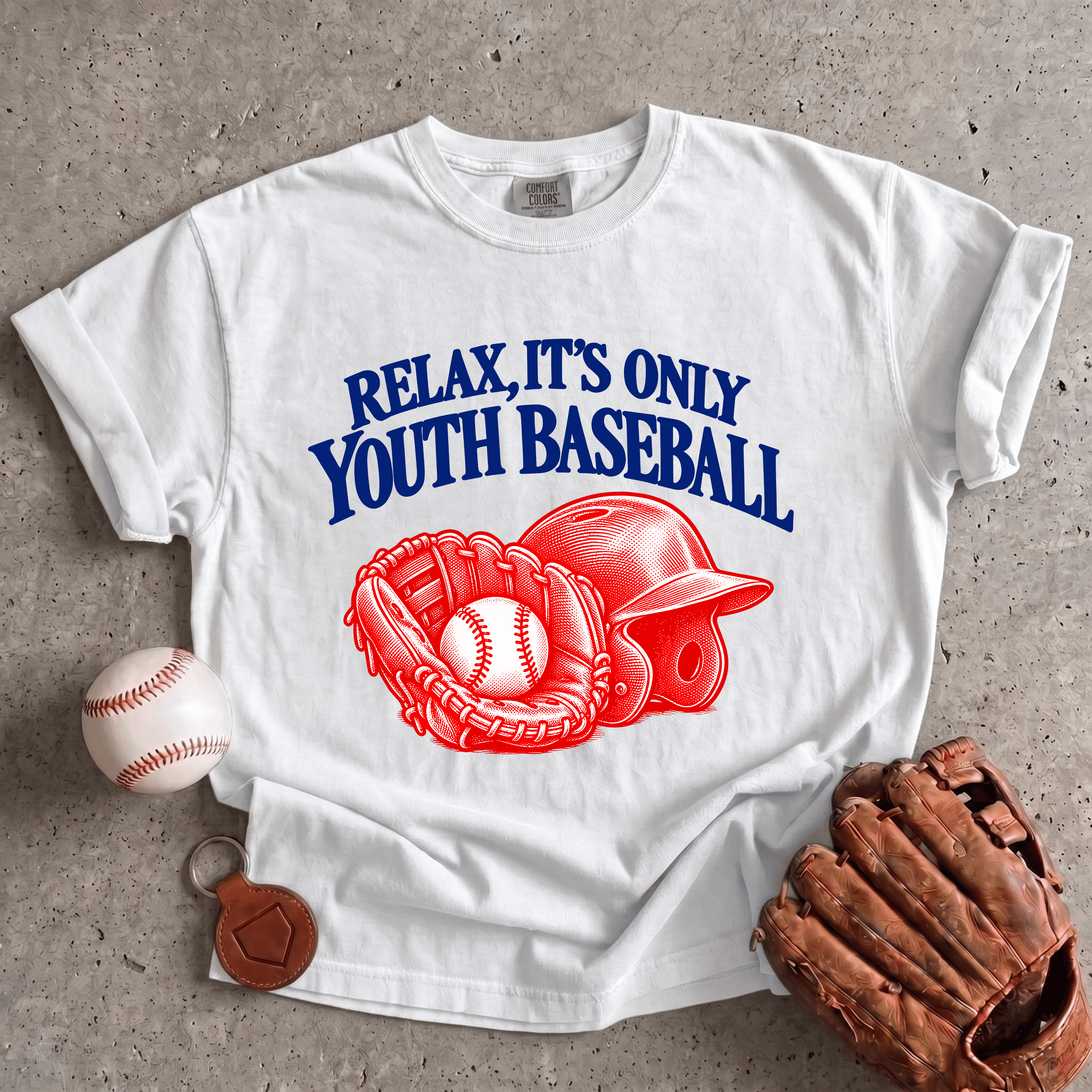 Collection of Relax, It’s Only Youth Baseball T-Shirt in a gallery layout