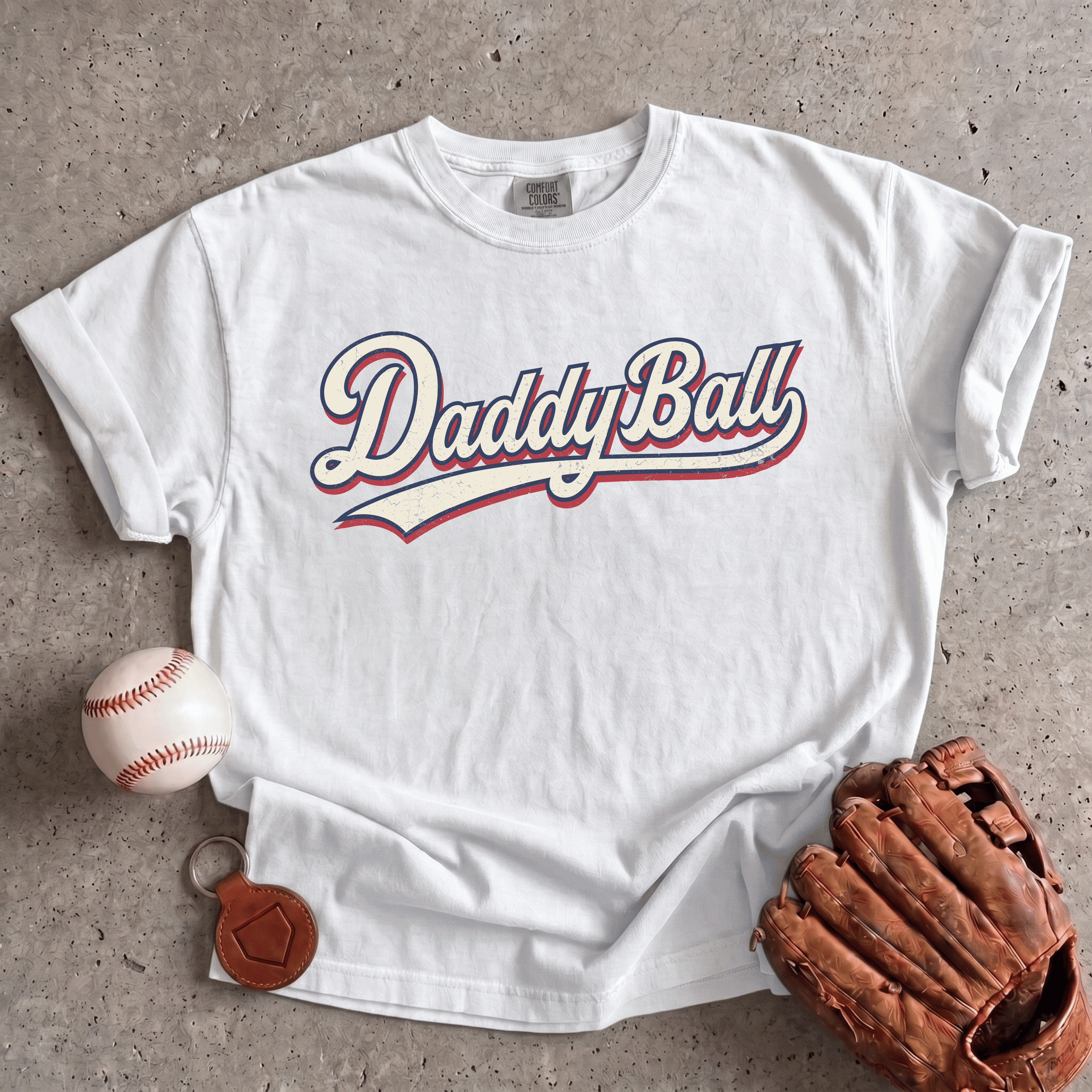Collection of Daddy Ball Baseball Mom T-Shirt in a gallery layout