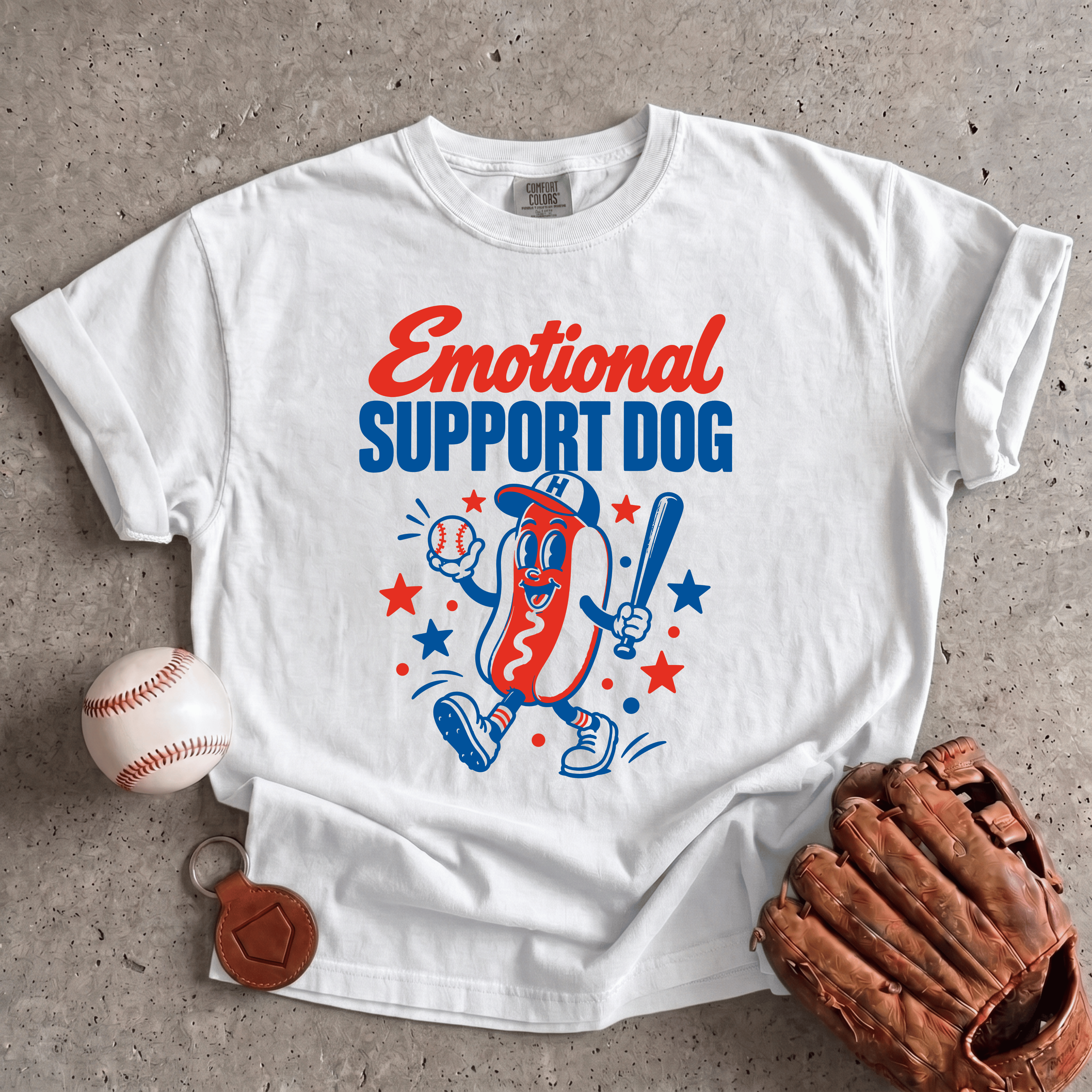 Collection of Emotional Support Dog T-Shirt in a gallery layout
