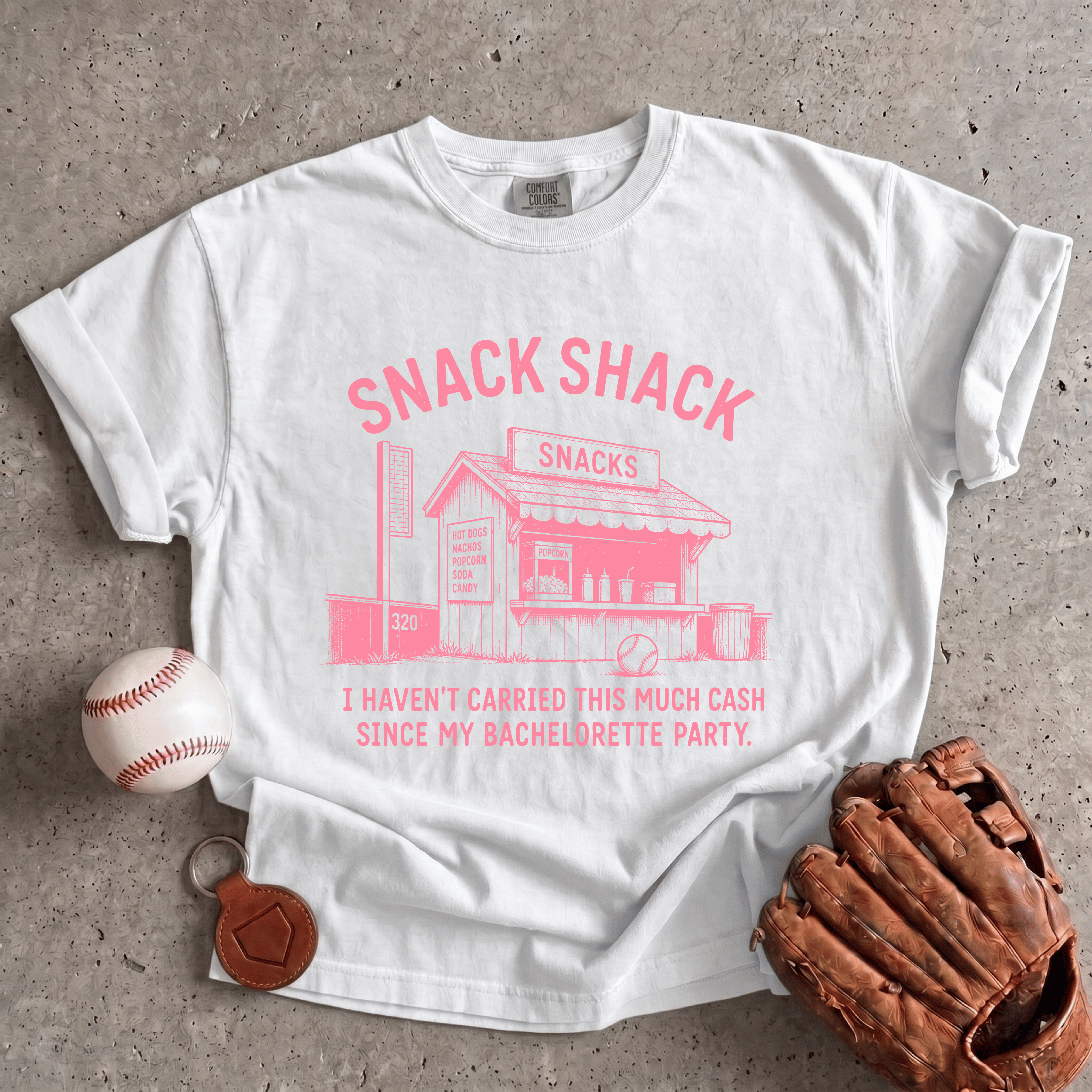 Collection of Bachelorette Snack Shack T-Shirt in a gallery layout