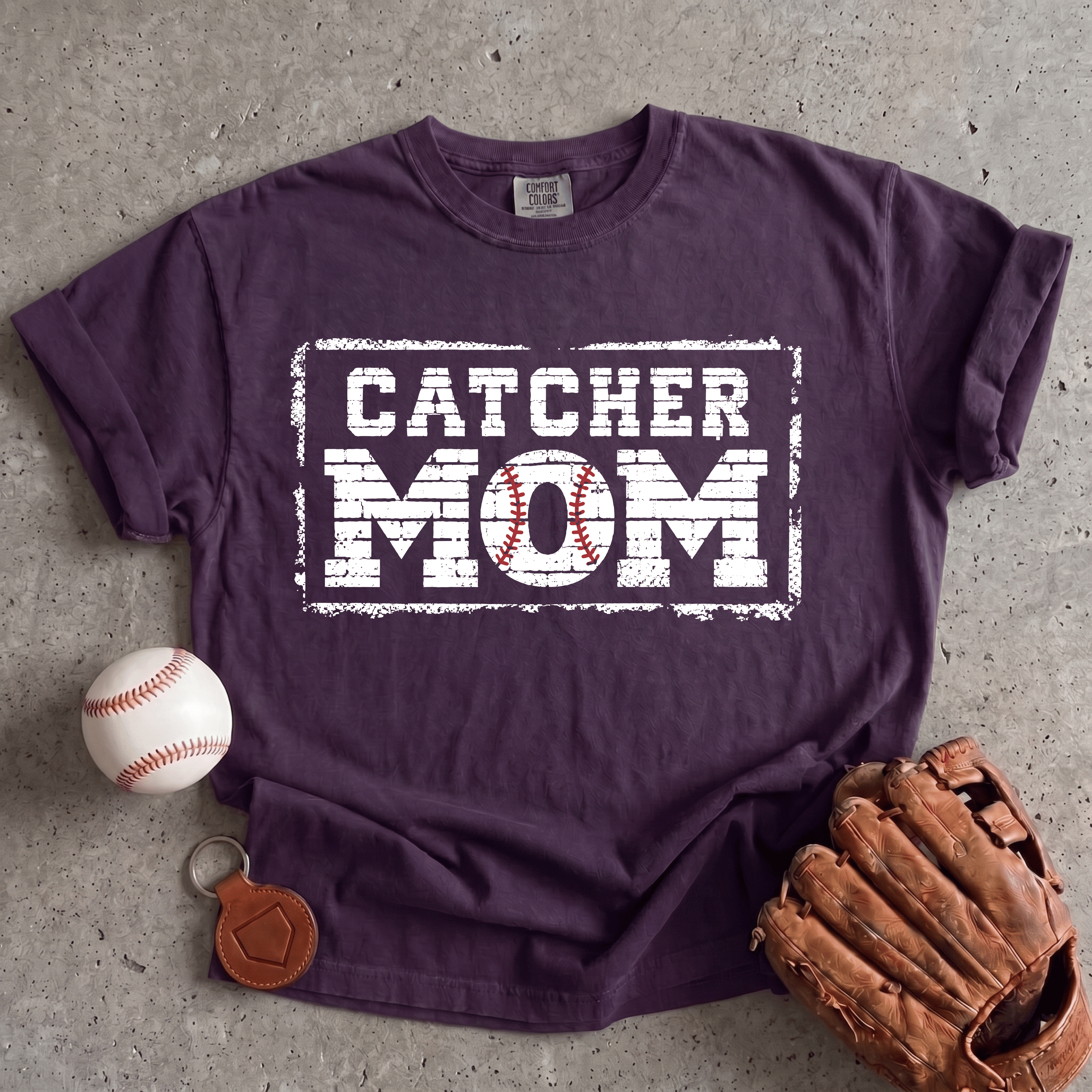 Collection of Catcher Mom T-Shirt in a gallery layout