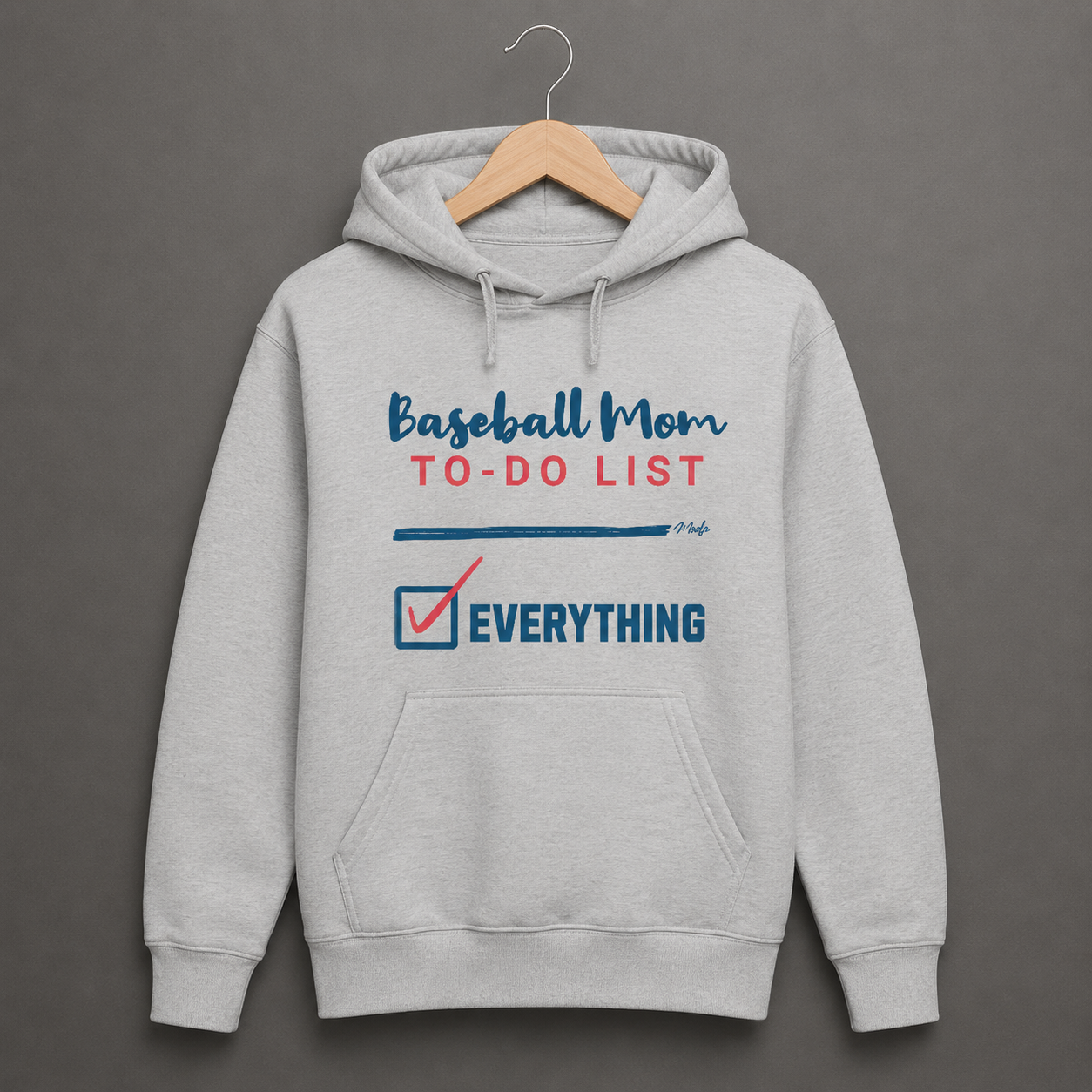 Baseball Mom To Do List Hoodie