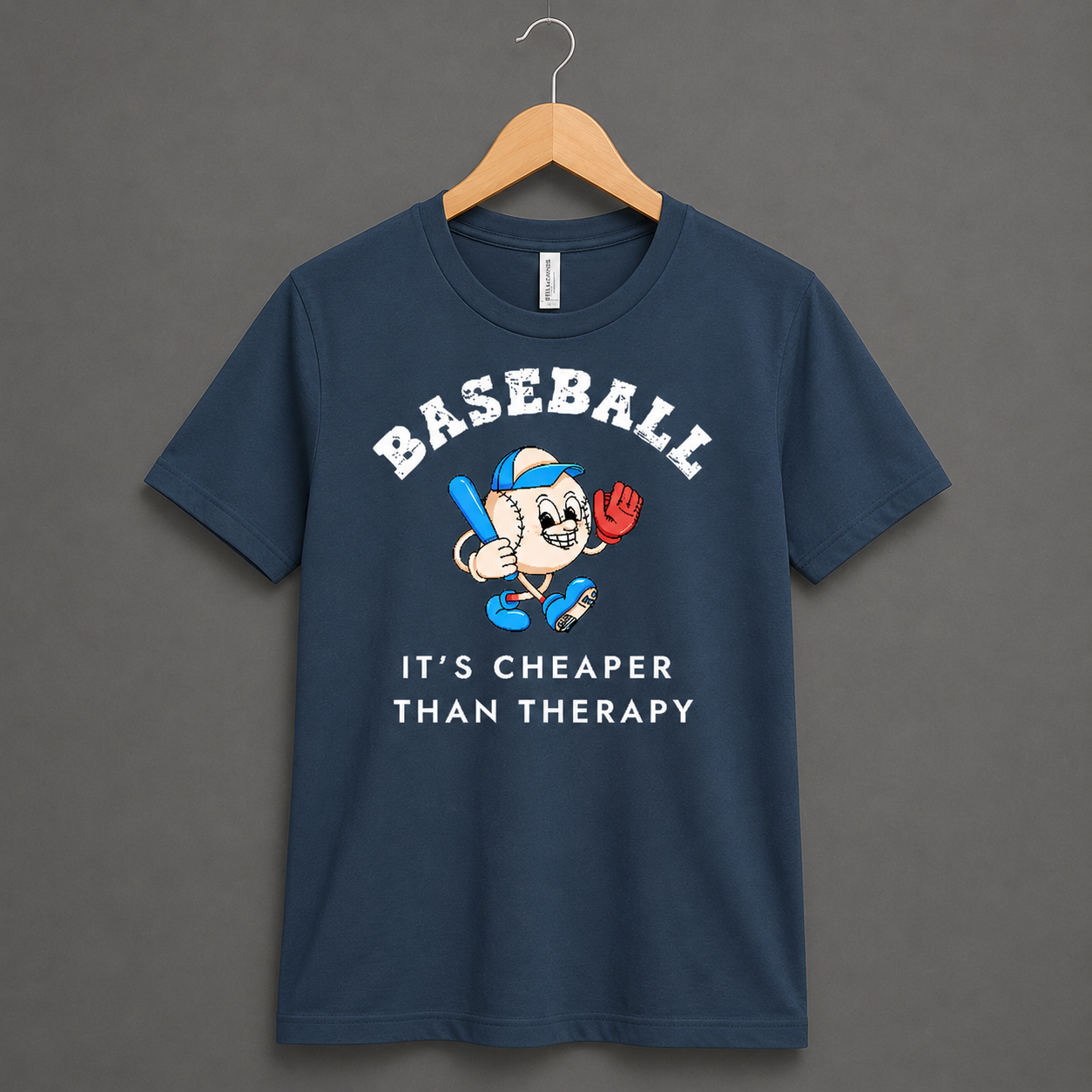 Baseball Its Cheaper Than Therapy Women's T-Shirt