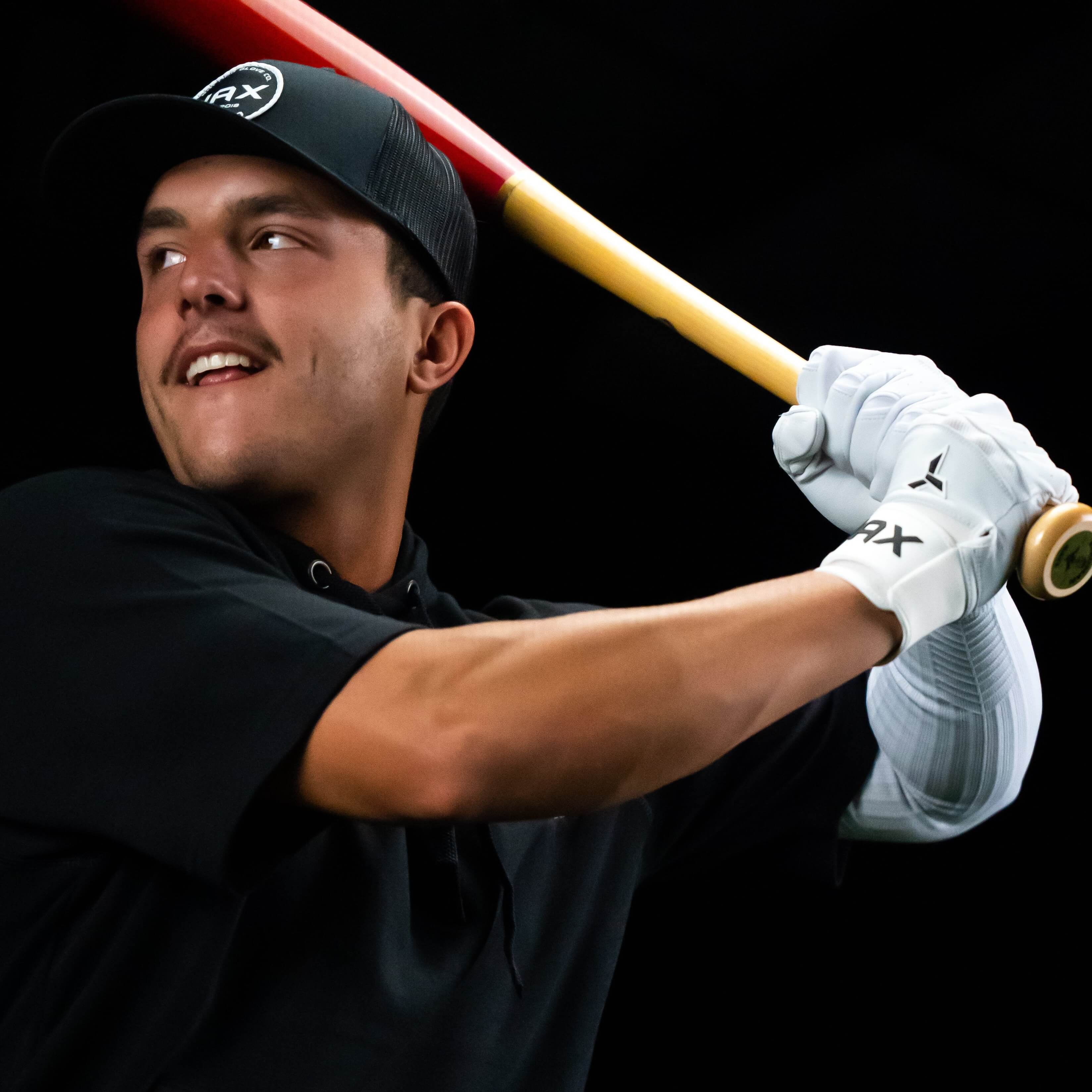 Collection of JAX Batting Gloves Platinum White Pro Cuff in a gallery layout