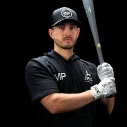 Collection of JAX Batting Gloves Platinum White Pro Cuff in a gallery layout
