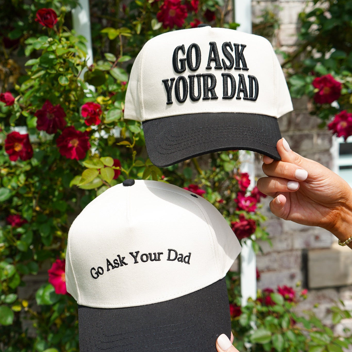 Go Ask Your Dad Hat | Funny Mom Trucker Snapback