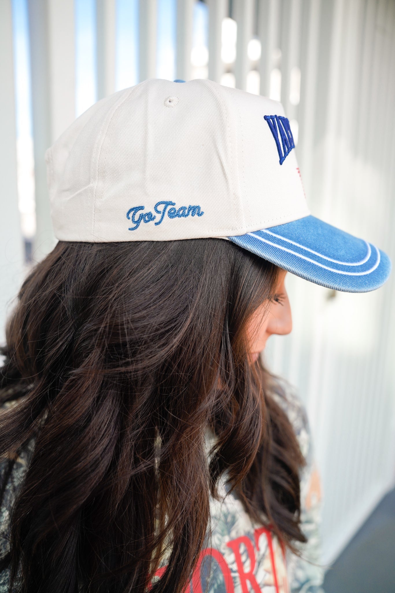 Collection of Yay Sports Trucker Hat | Funny Denim Vintage Sports Hat in a gallery layout