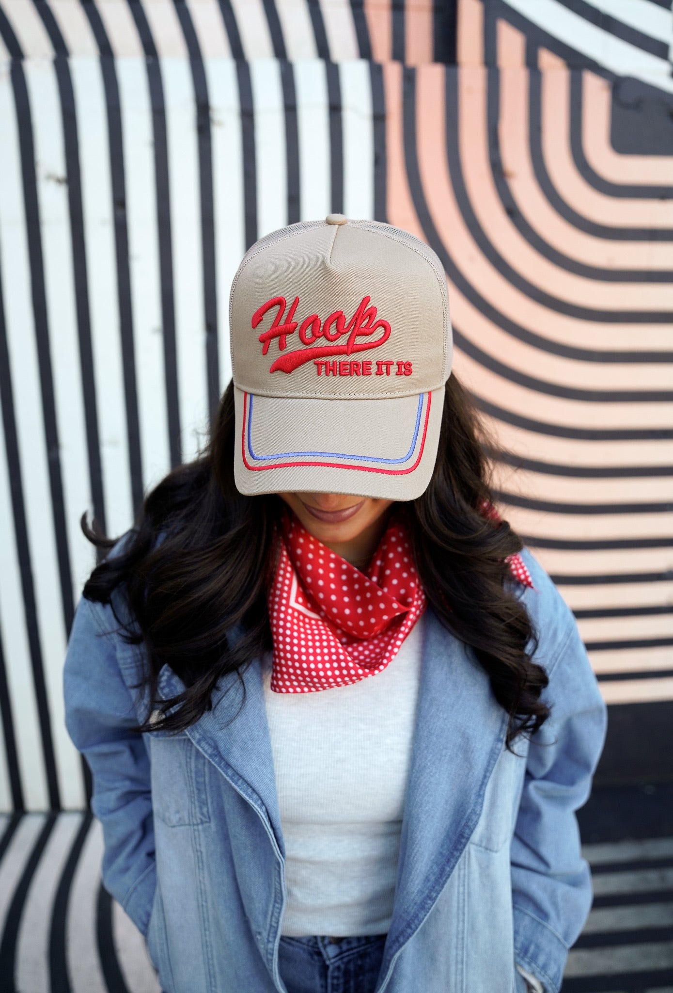 Hoop There It Is Hat | Tan Vintage Basketball Trucker