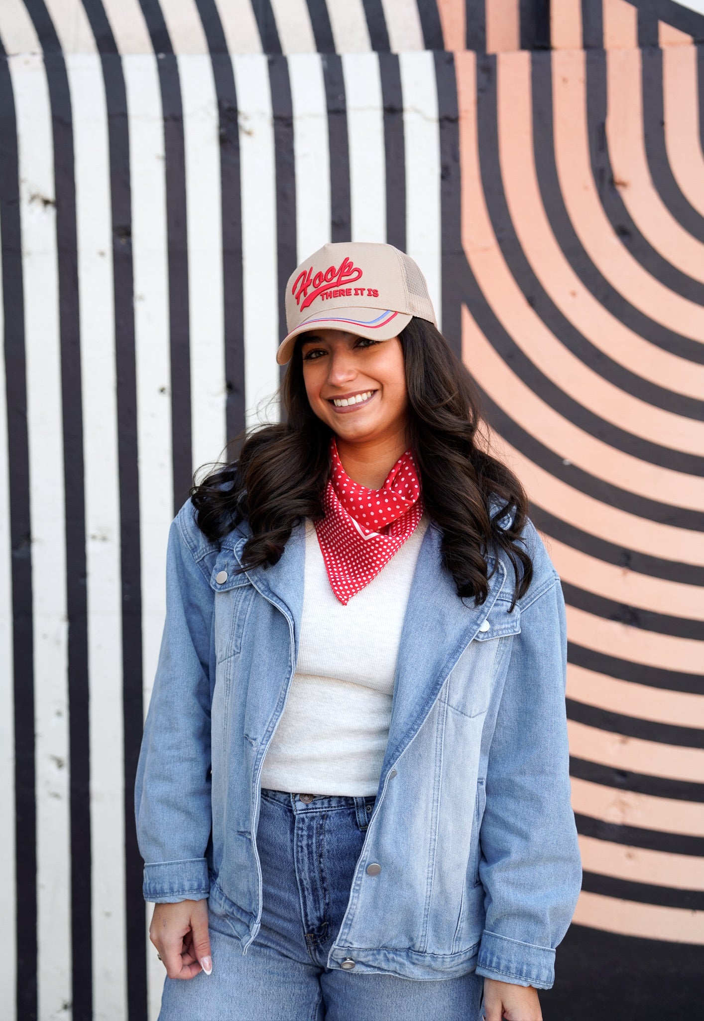 Hoop There It Is Hat | Tan Vintage Basketball Trucker