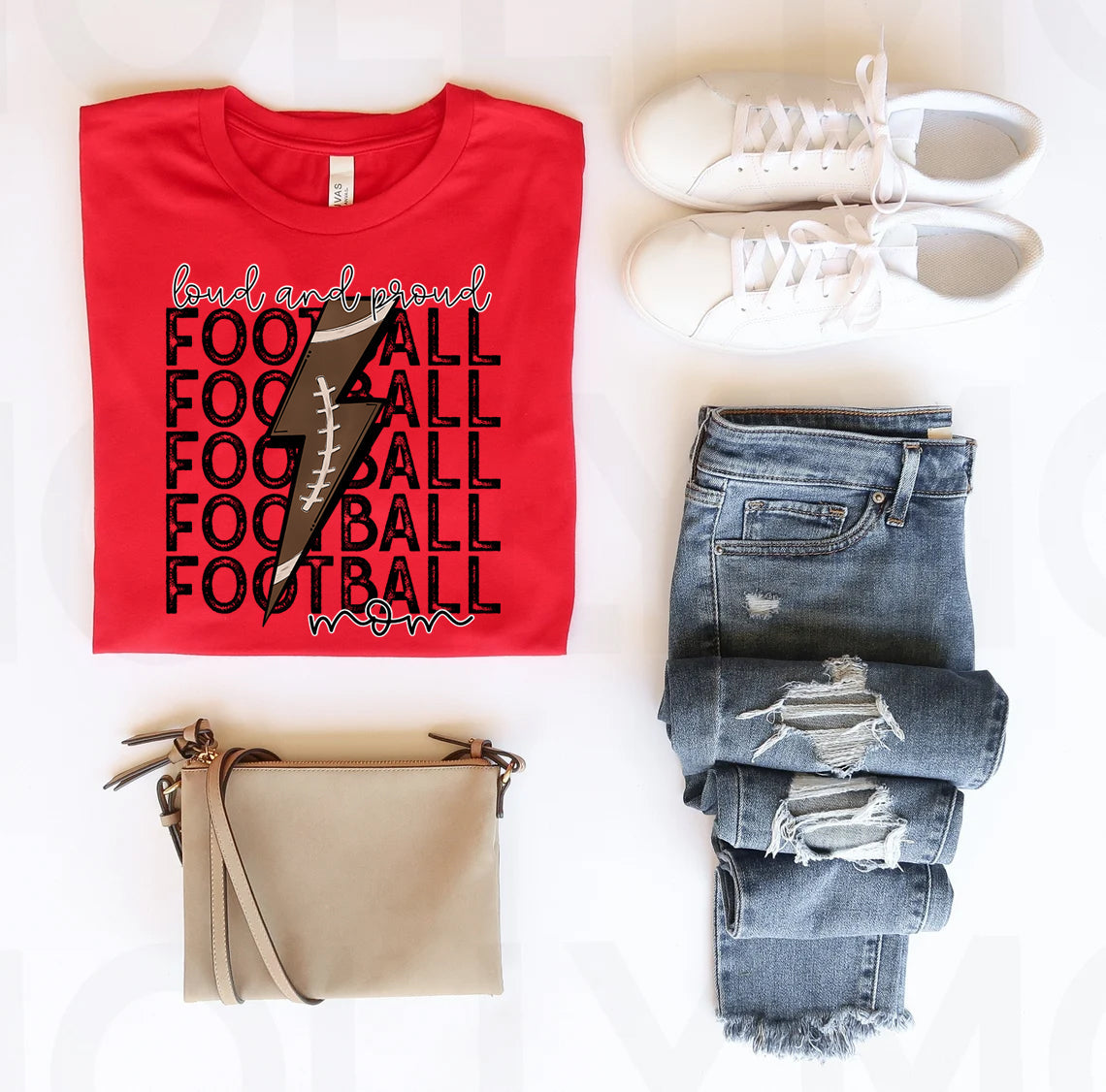 Loud and Proud Football Mom T-Shirt