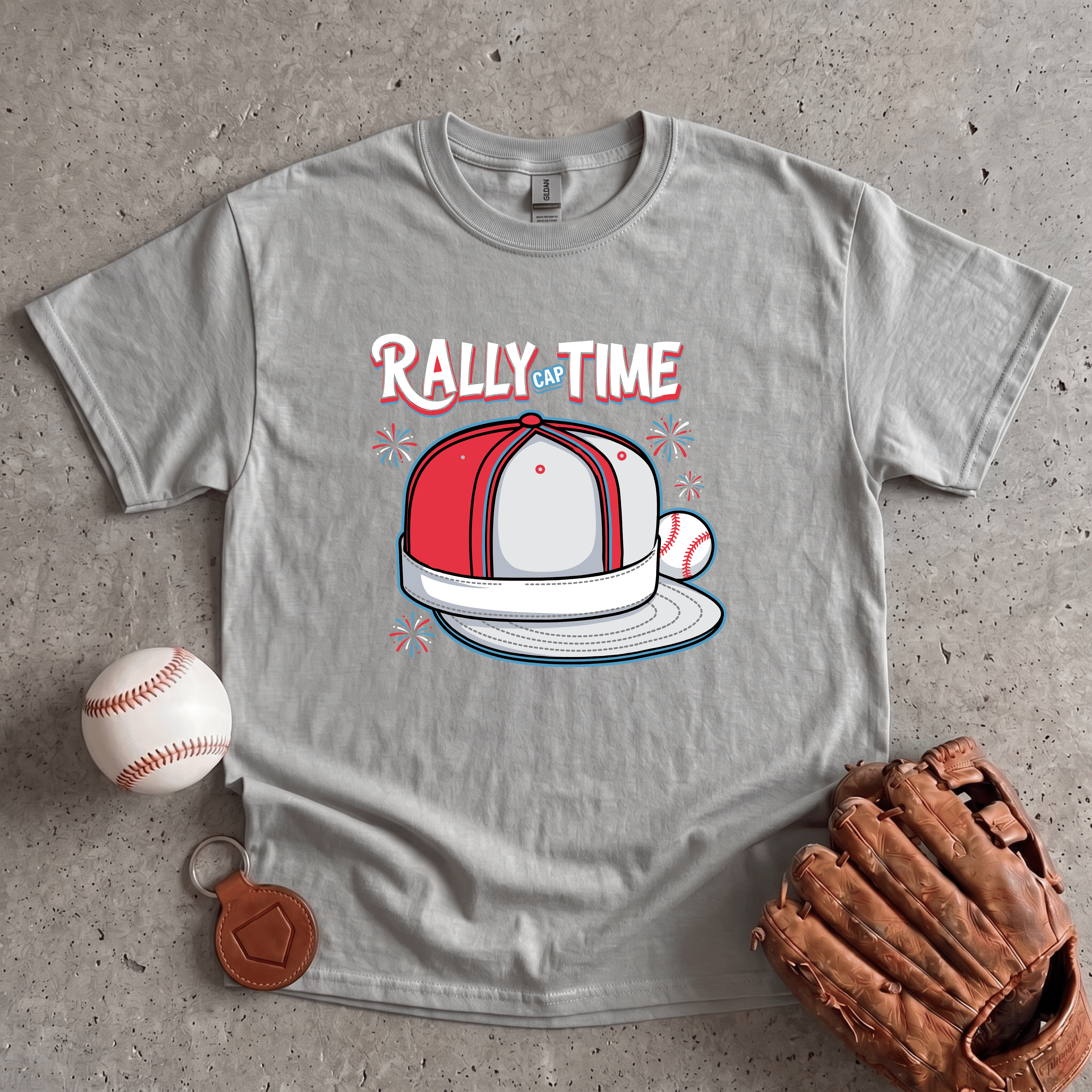 Collection of Rally Cap T-Shirt in a gallery layout