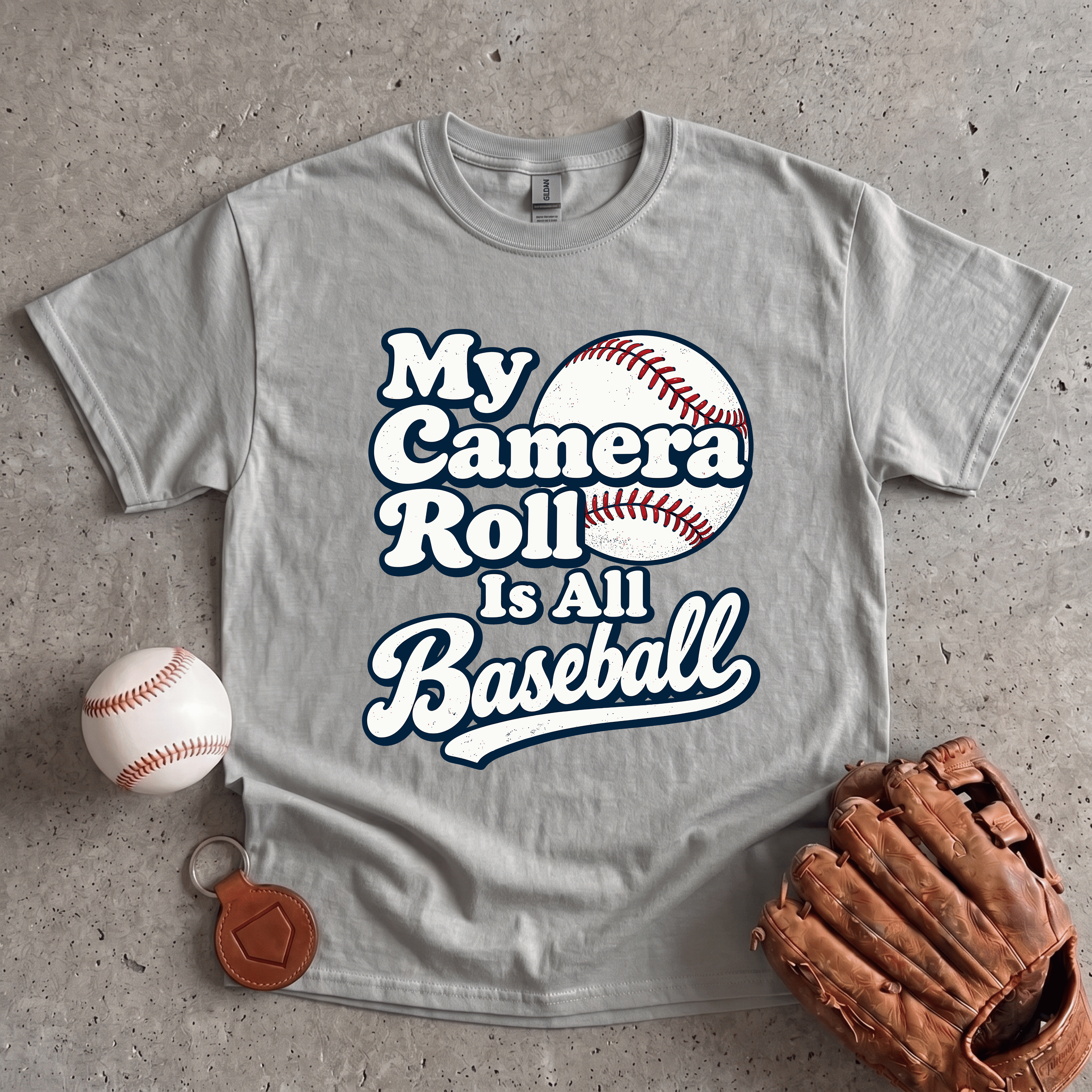 Collection of My Camera Roll Is All Baseball T-Shirt in a gallery layout