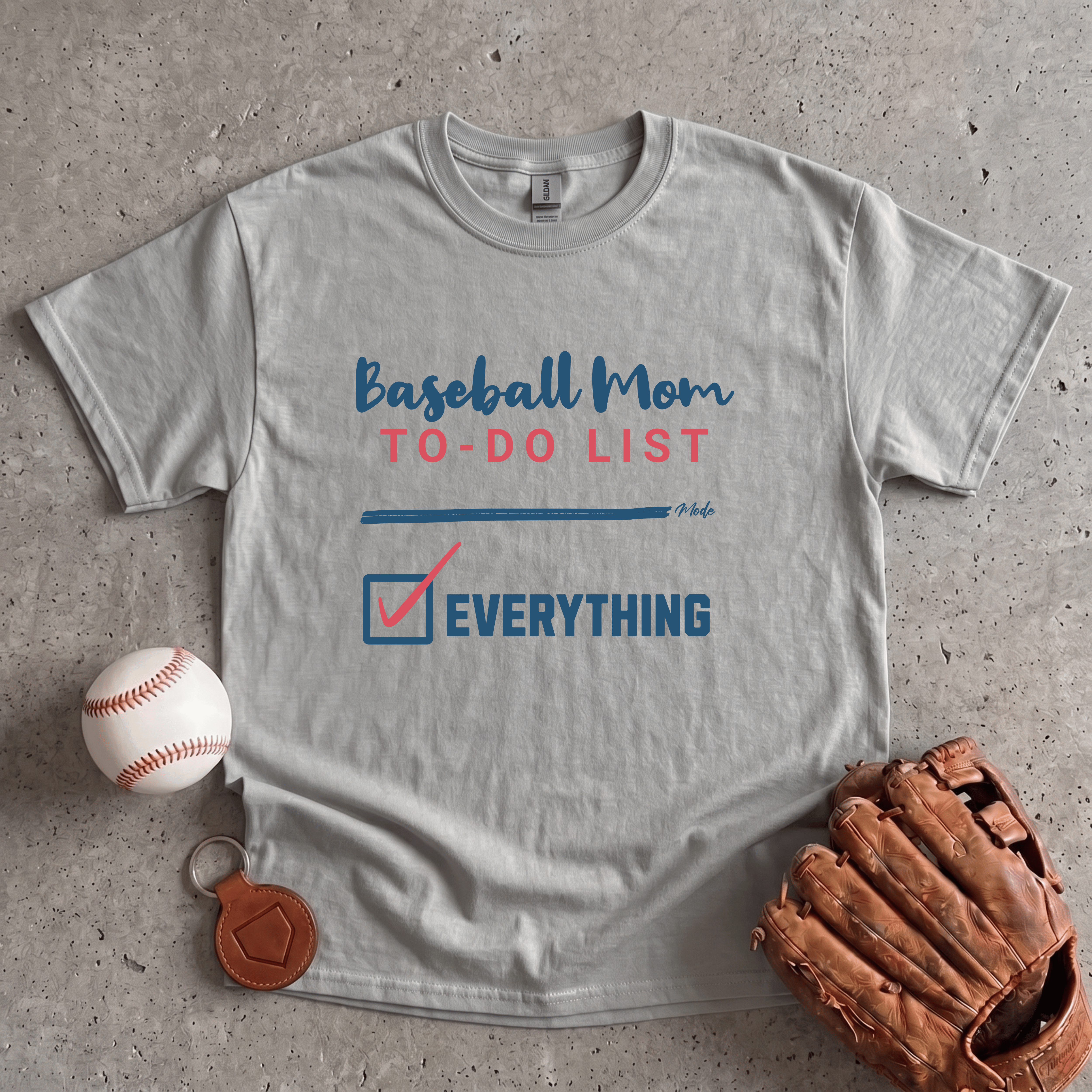 Collection of Baseball Mom To Do List T-Shirt in a gallery layout