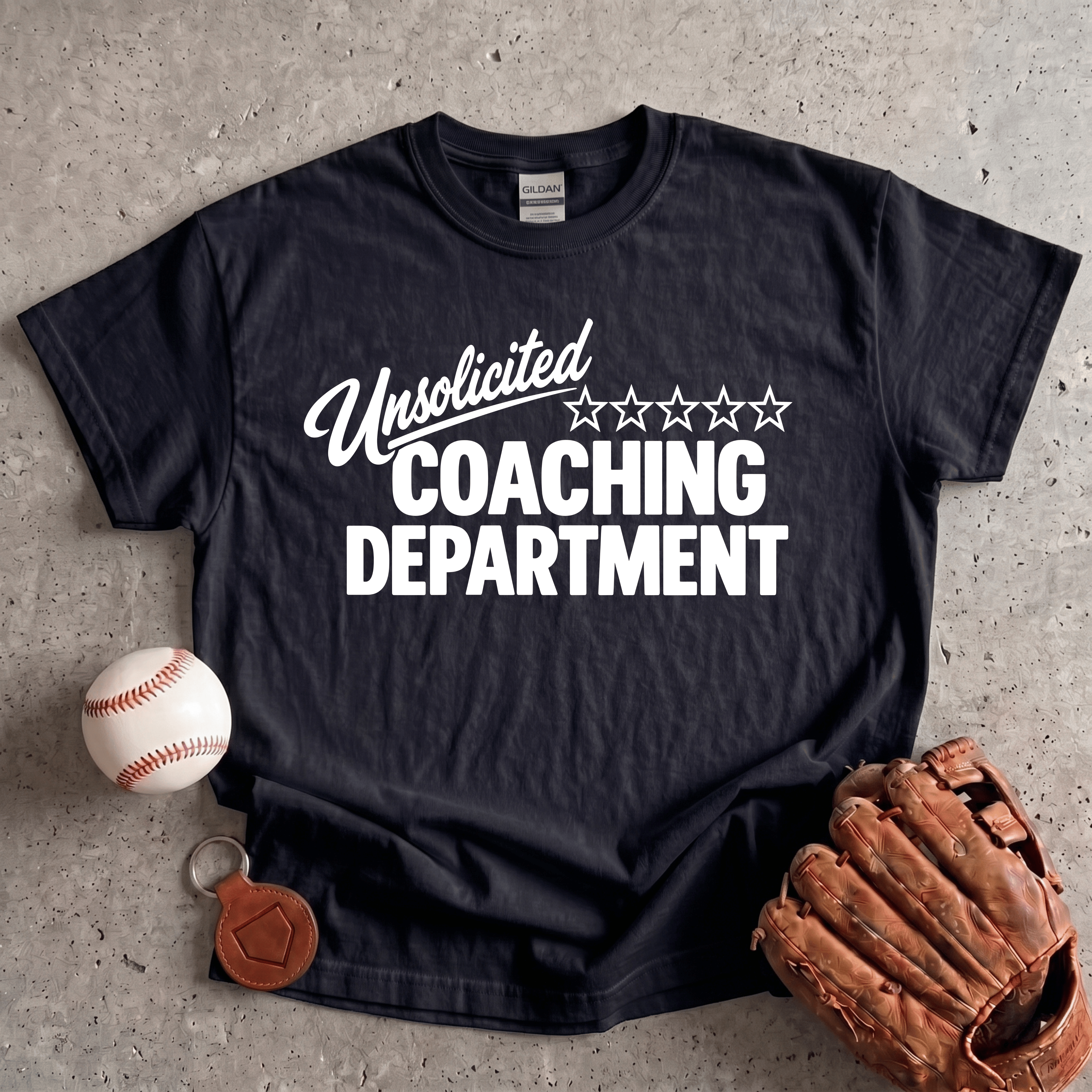 Collection of Unsolicited Coaching Dept T-Shirt in a gallery layout