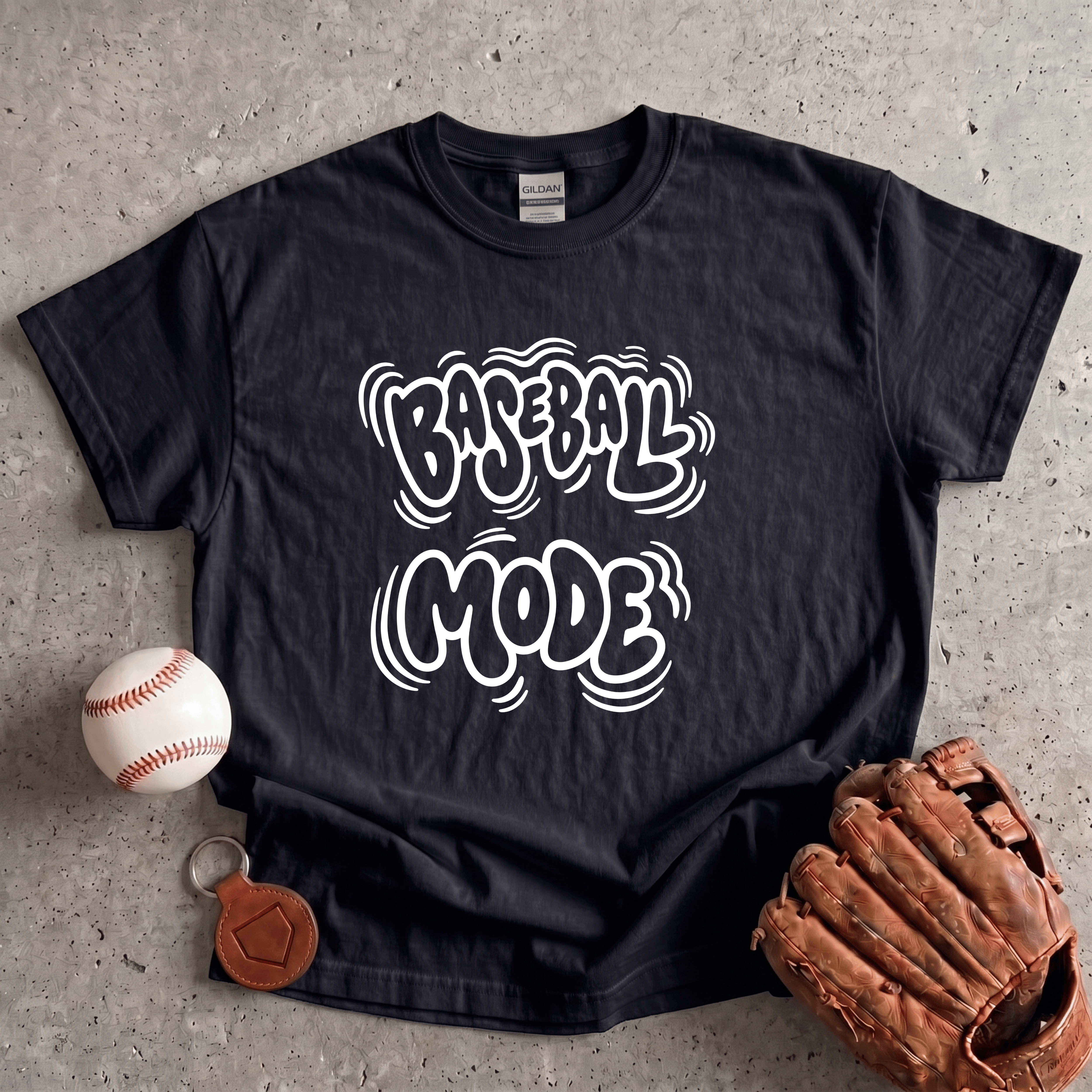 Collection of Baseball Mode Bubble T-Shirt in a gallery layout