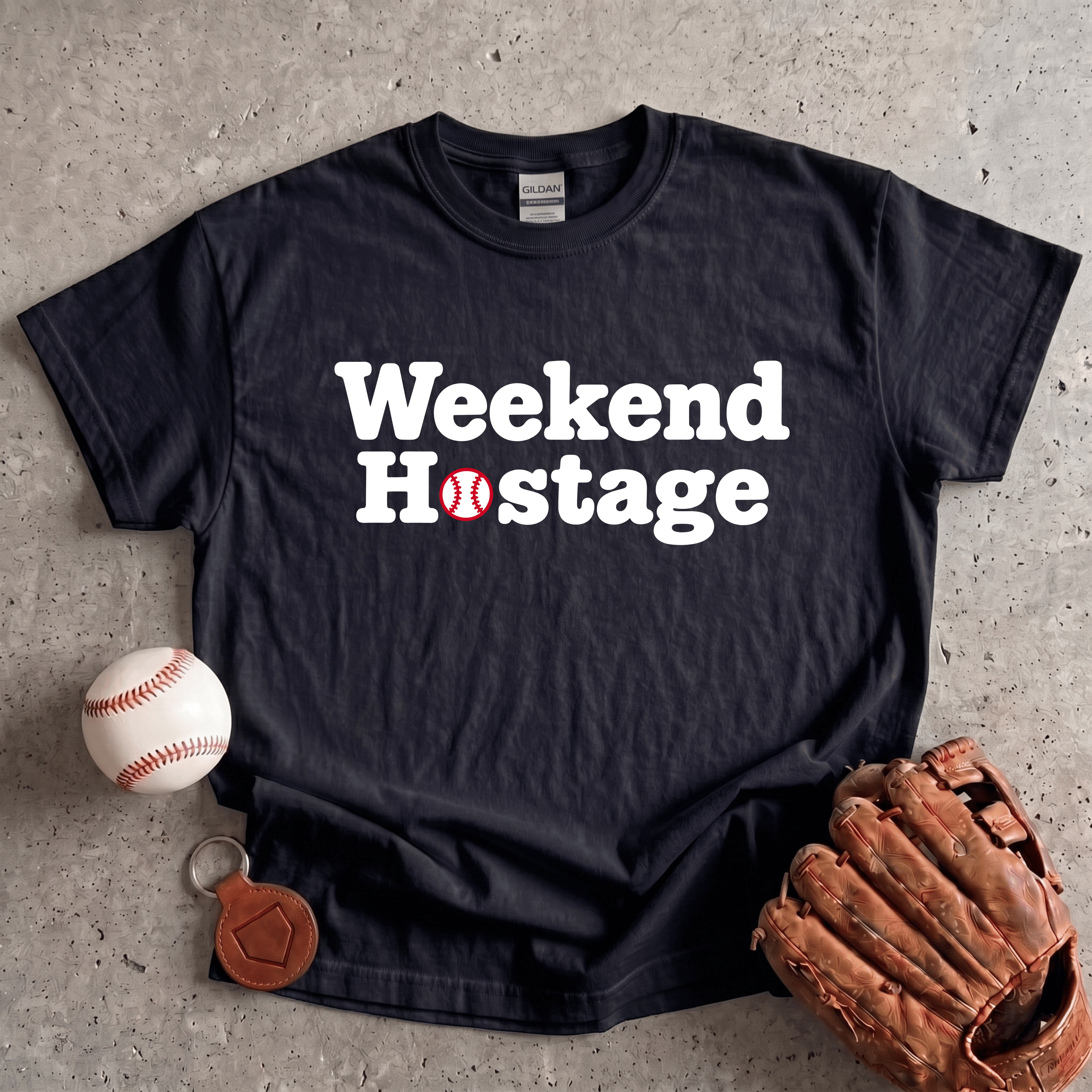 Collection of Weekend Hostage Baseball Parent T-Shirt in a gallery layout