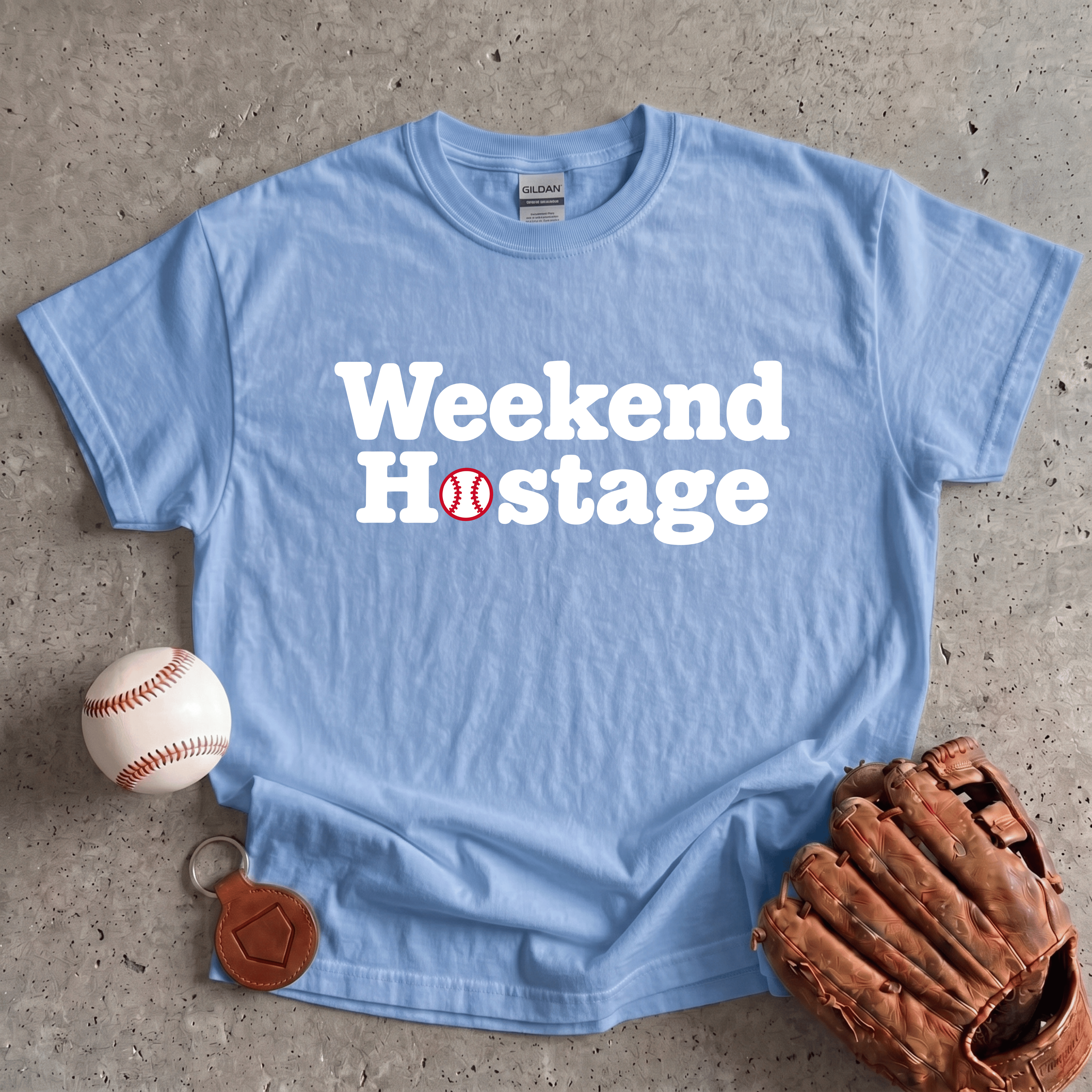 Collection of Weekend Hostage Baseball Parent T-Shirt in a gallery layout