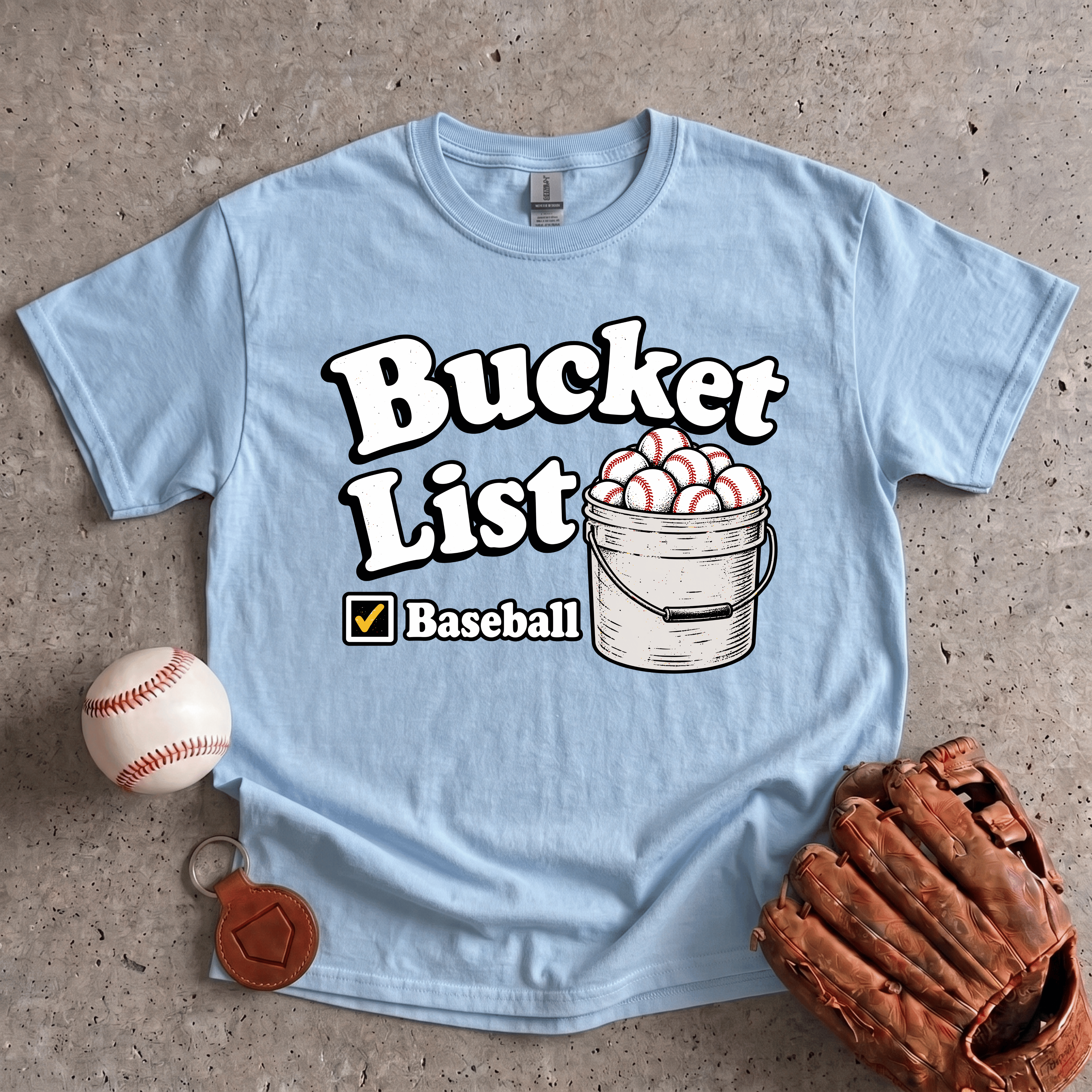 Collection of Bucket List T-Shirt in a gallery layout