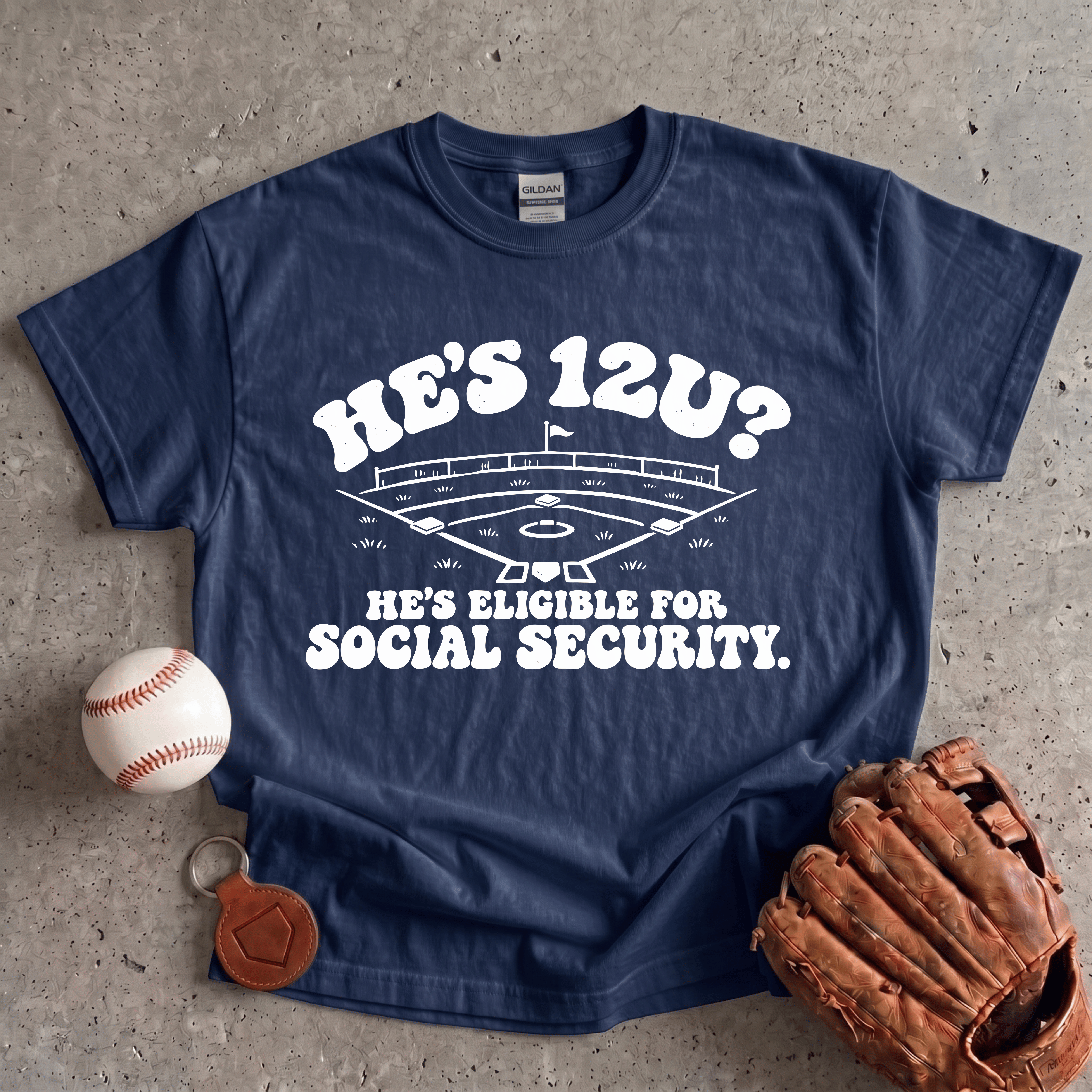 Collection of He's 12 Social Security T-Shirt in a gallery layout