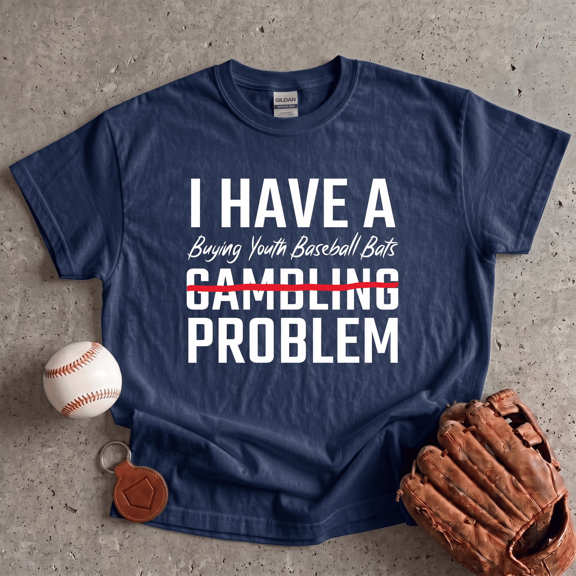 Youth Baseball Bats Problem T-Shirt