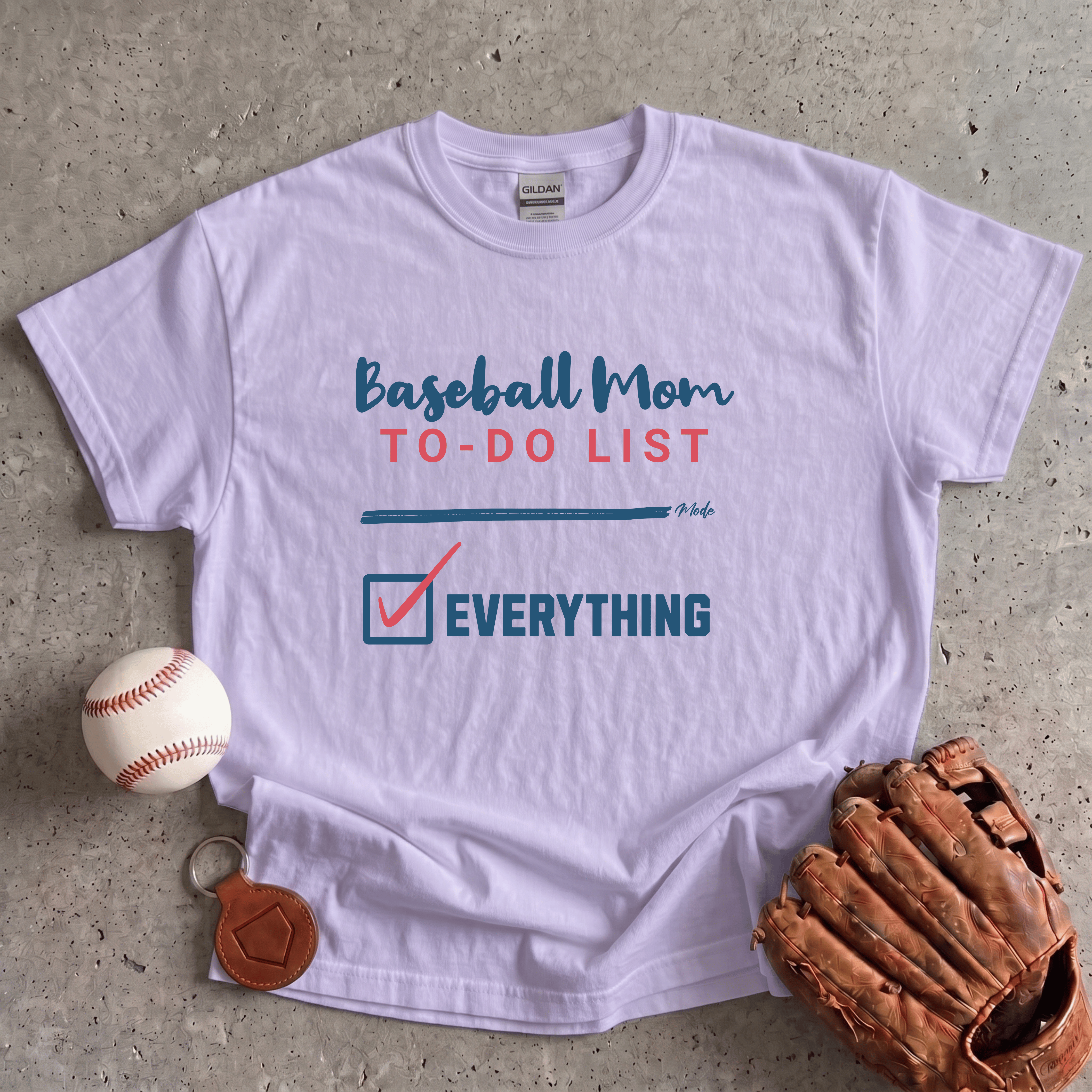 Collection of Baseball Mom To Do List T-Shirt in a gallery layout