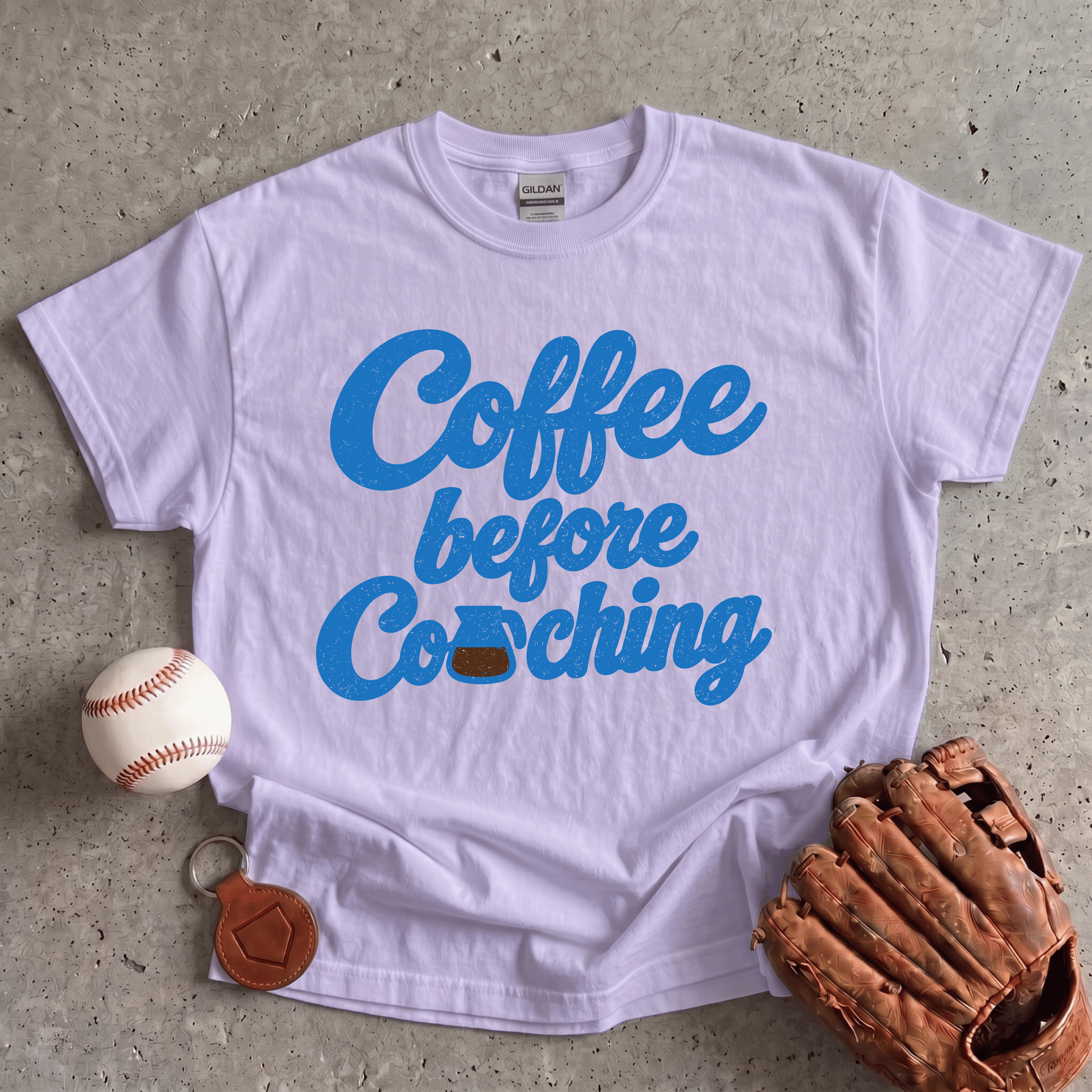 Collection of Coffee Before Coaching T-Shirt in a gallery layout