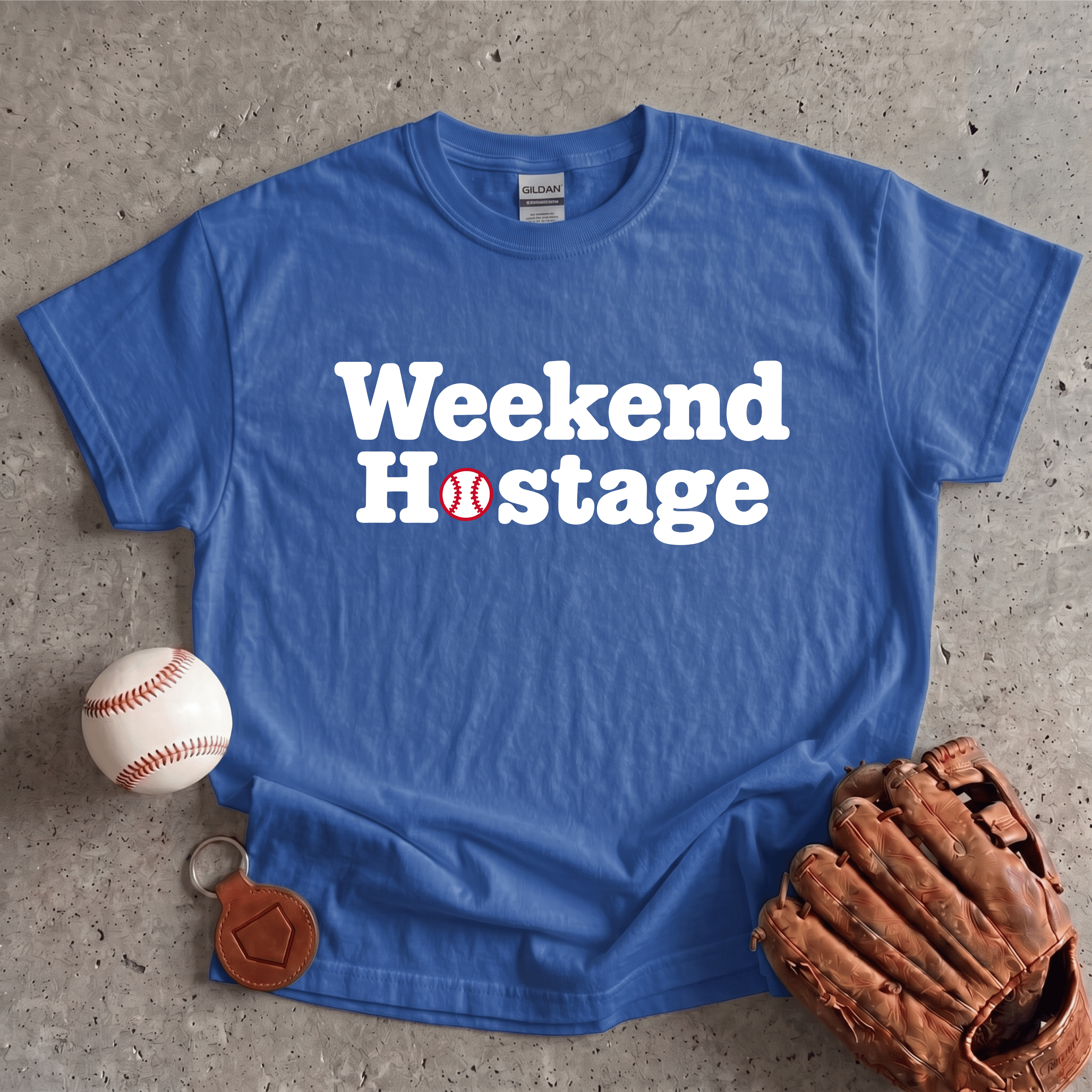 Collection of Weekend Hostage Baseball Parent T-Shirt in a gallery layout