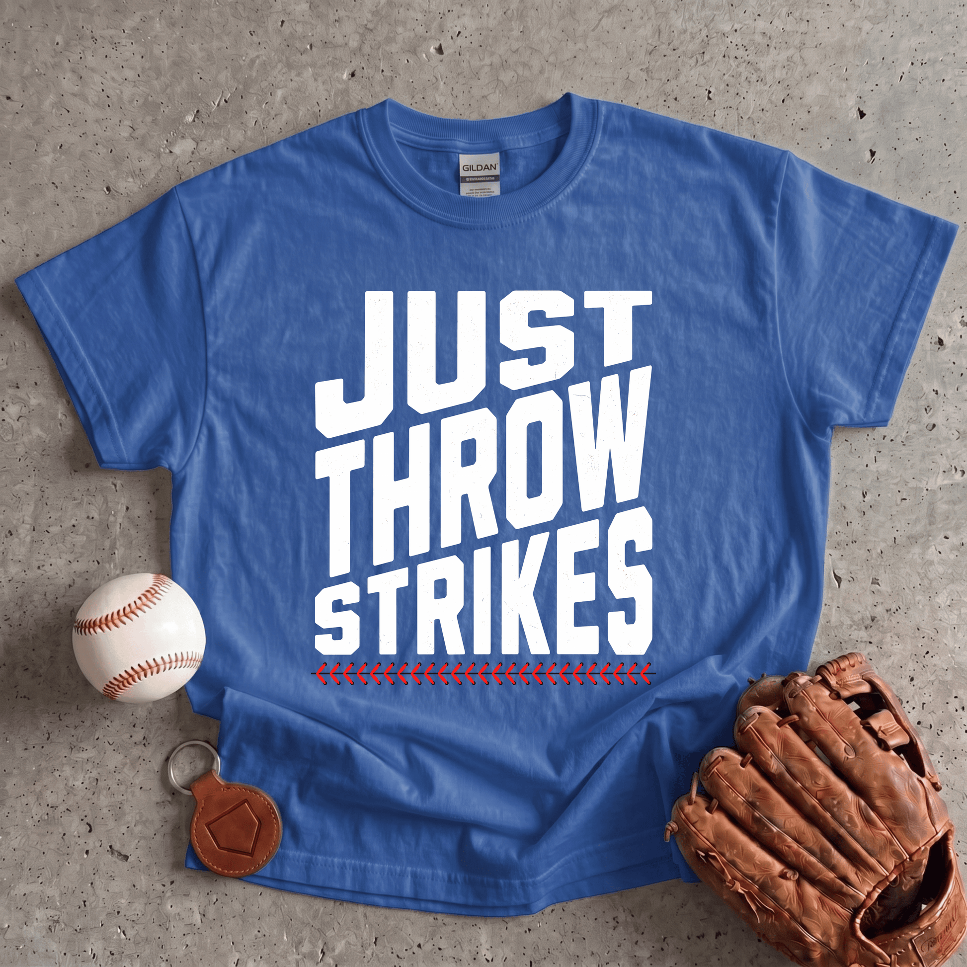Just Throw Strikes Baseball T-Shirt