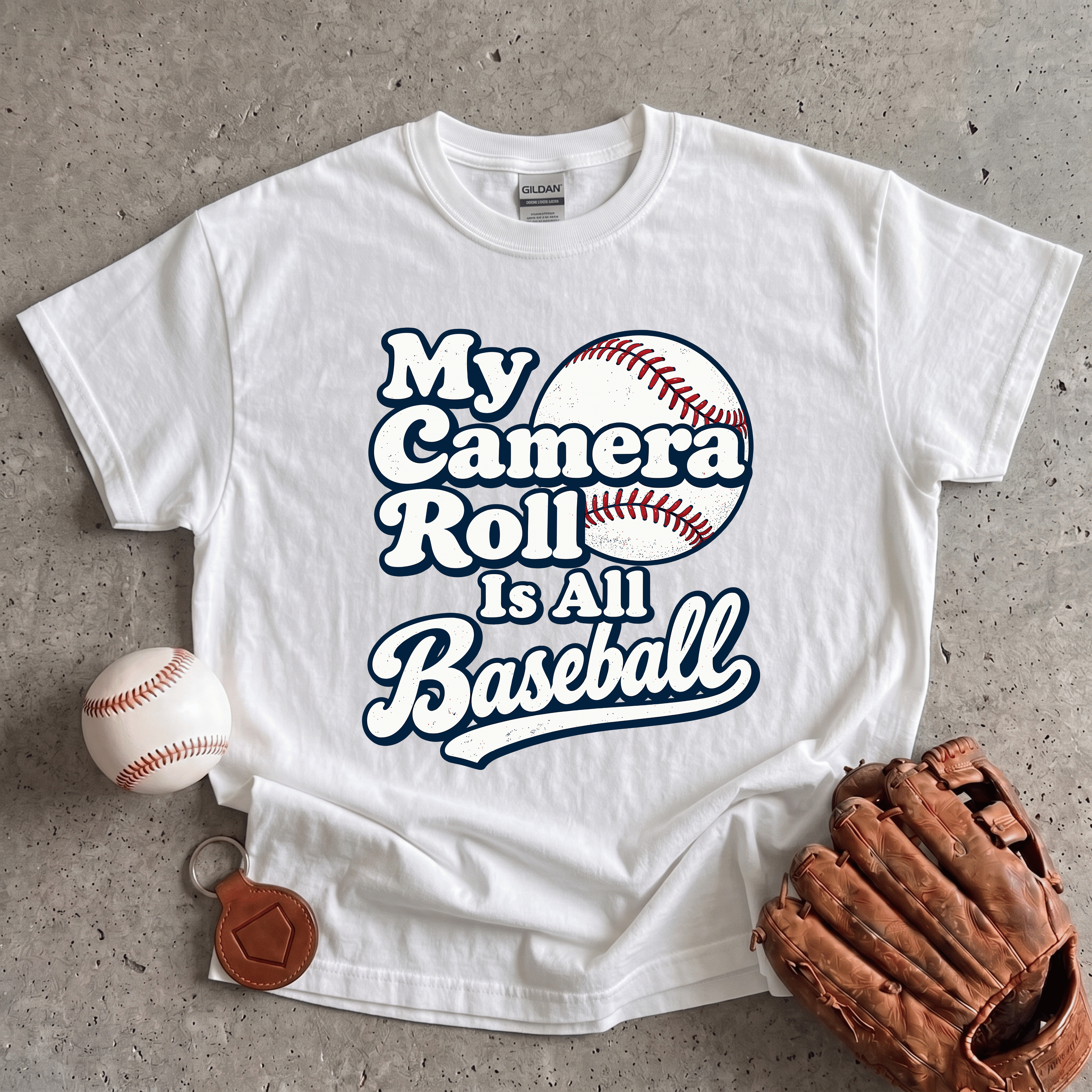 Collection of My Camera Roll Is All Baseball T-Shirt in a gallery layout