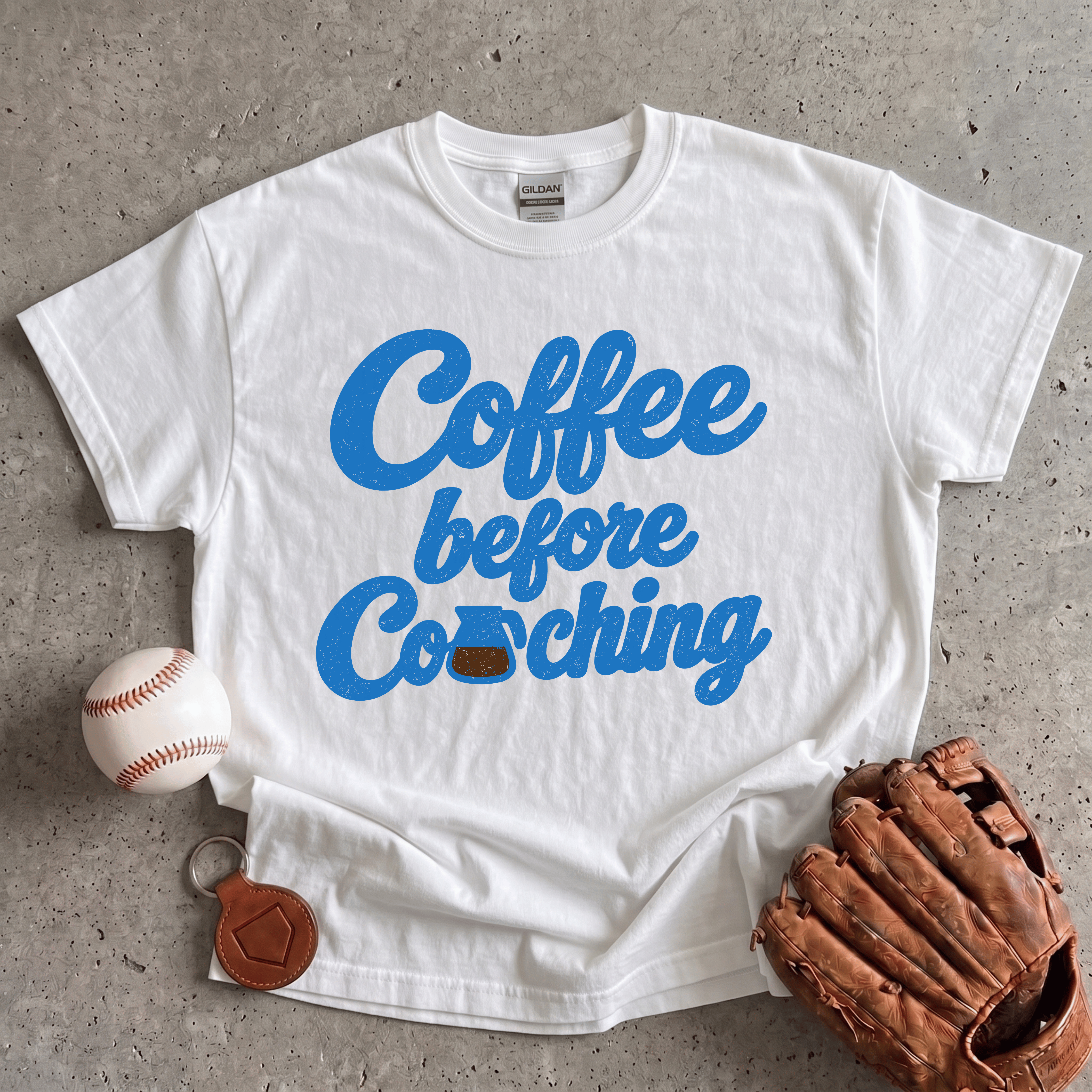 Collection of Coffee Before Coaching T-Shirt in a gallery layout