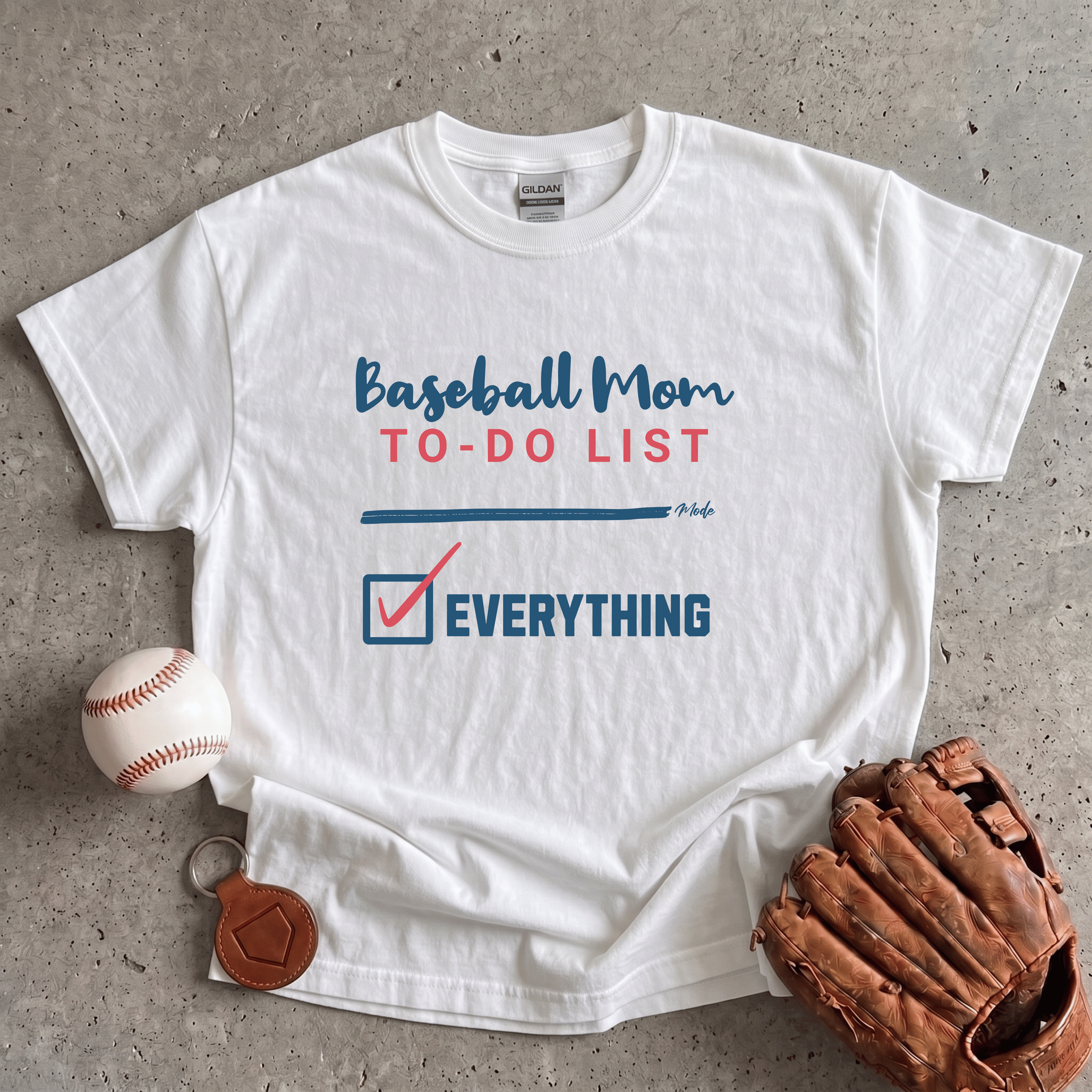 Collection of Baseball Mom To Do List T-Shirt in a gallery layout