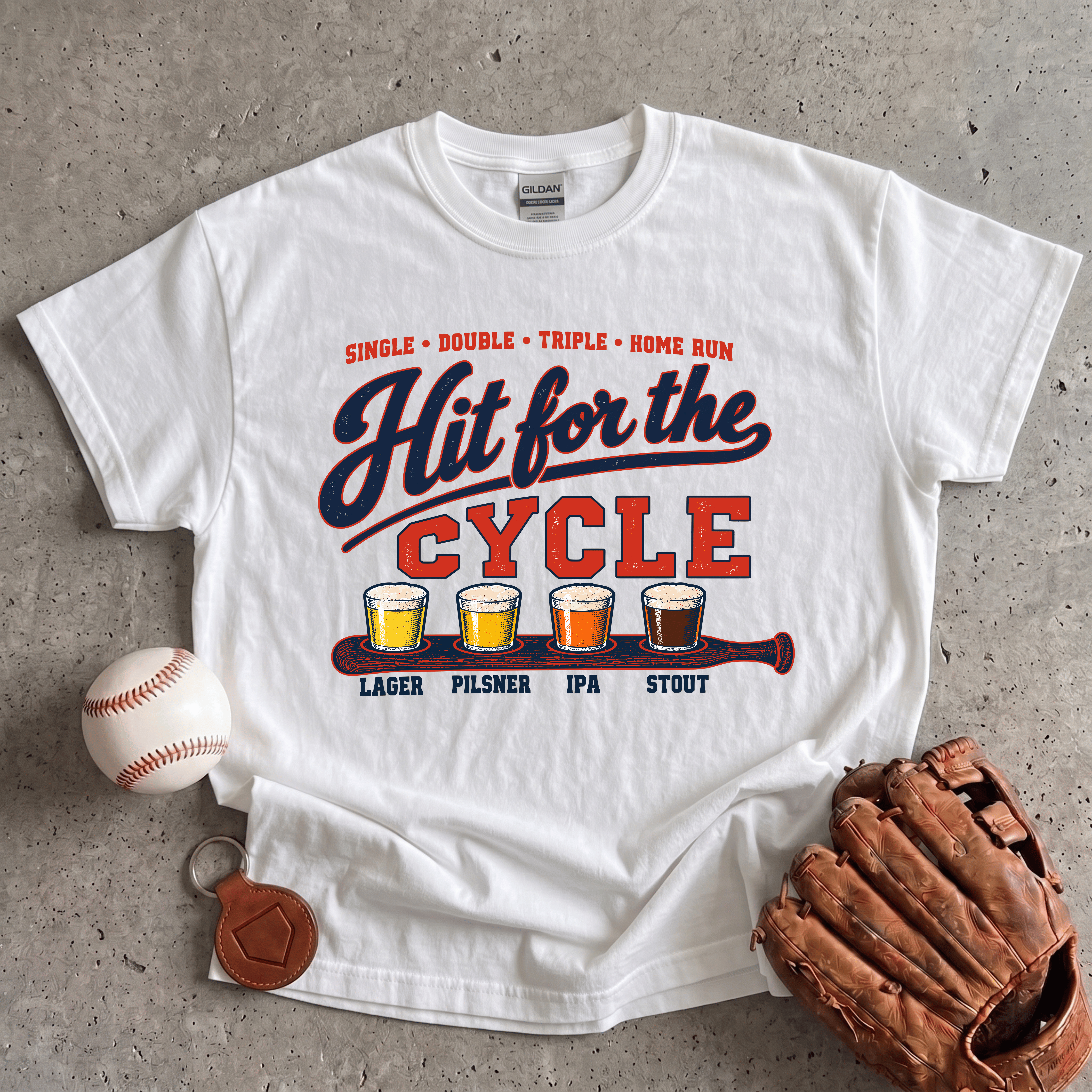 Collection of Hit For The Cycle Beer T-Shirt in a gallery layout