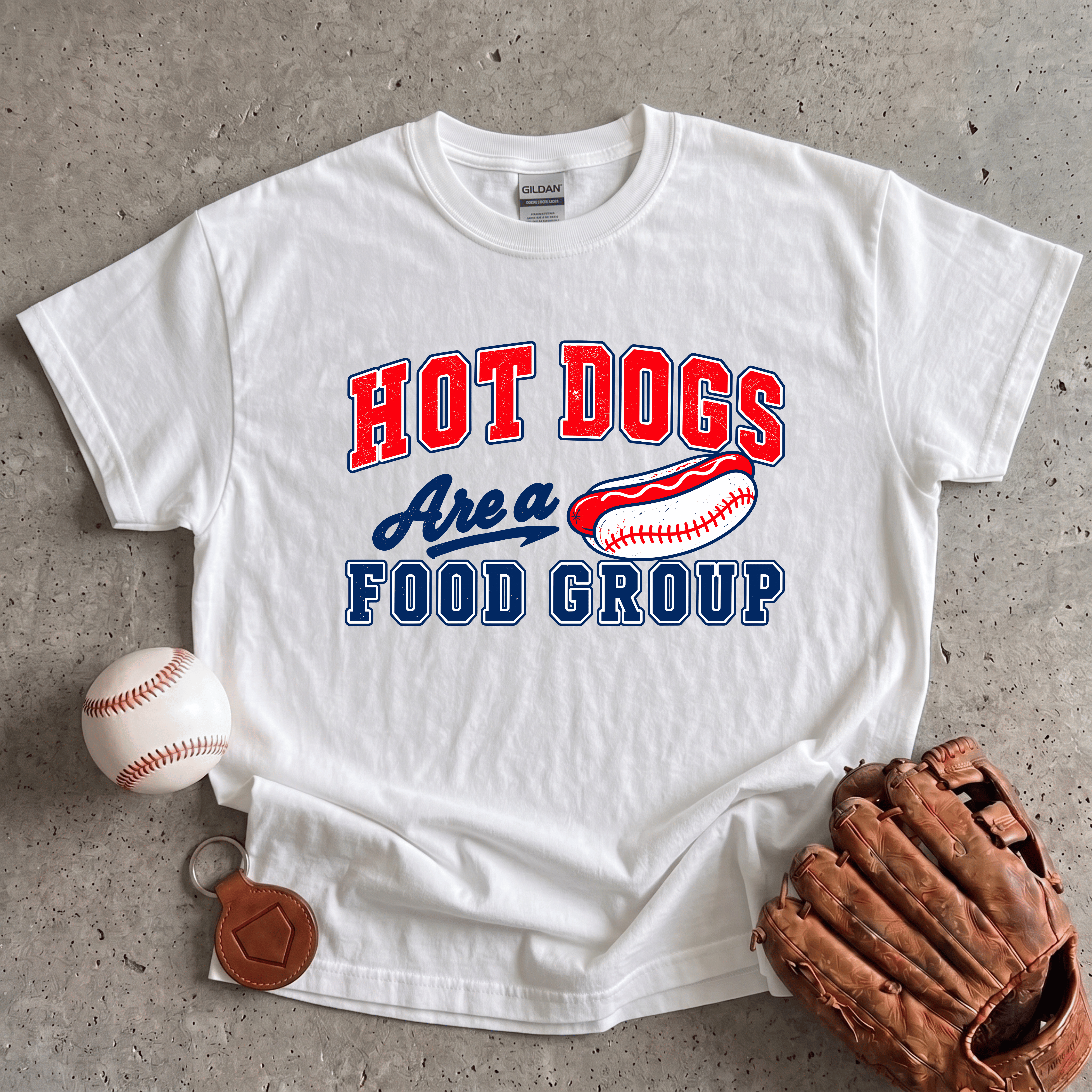 Collection of Hot Dogs Are a Food Group T-Shirt in a gallery layout