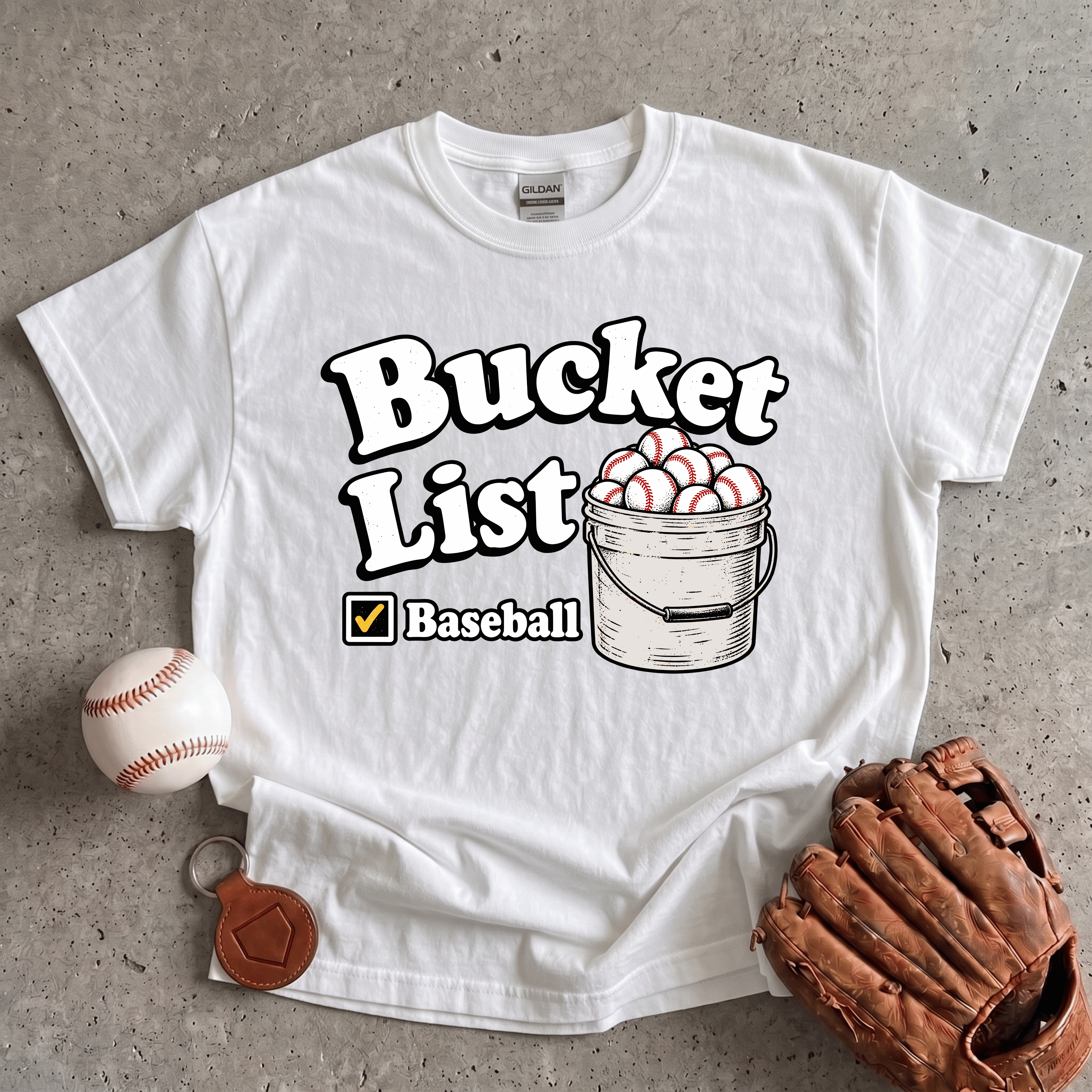 Collection of Bucket List T-Shirt in a gallery layout