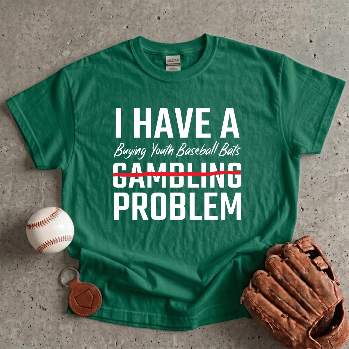 Youth Baseball Bats Problem T-Shirt