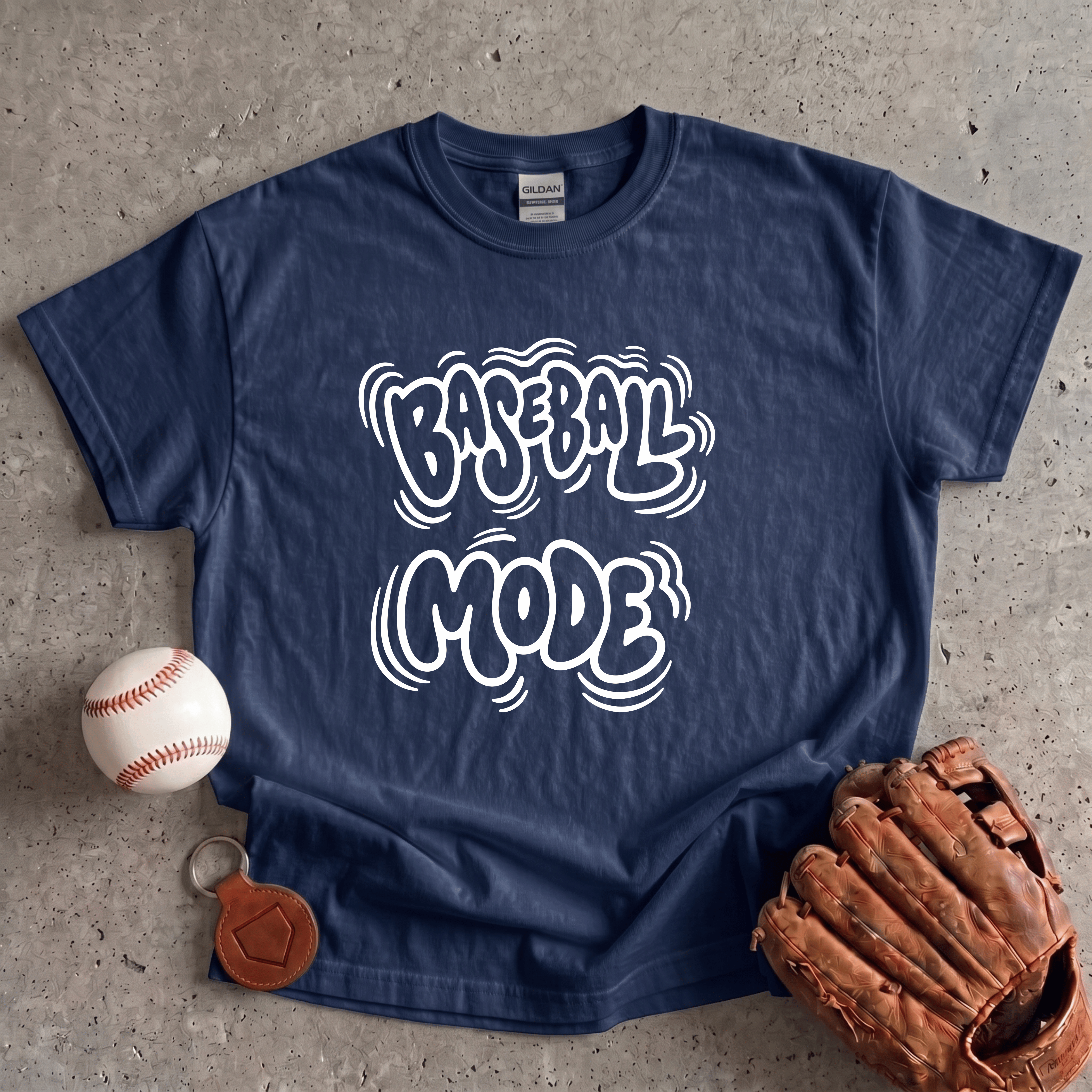 Collection of Baseball Mode Bubble T-Shirt in a gallery layout