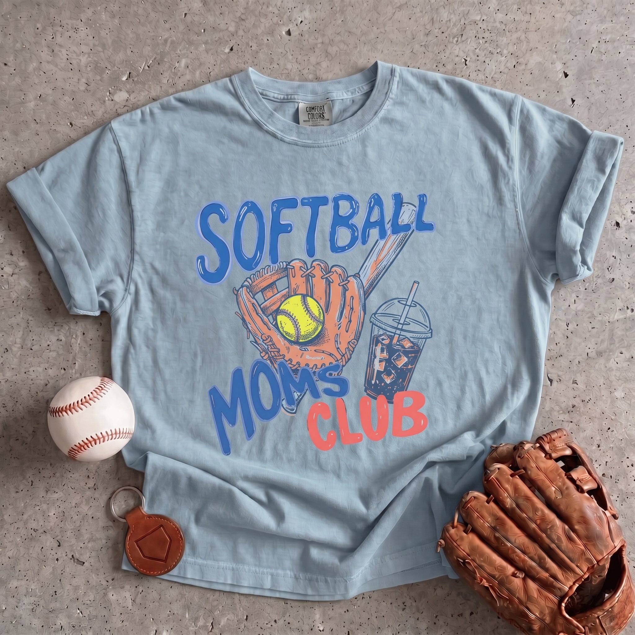 Collection of Softball Moms Club T-Shirt in a gallery layout