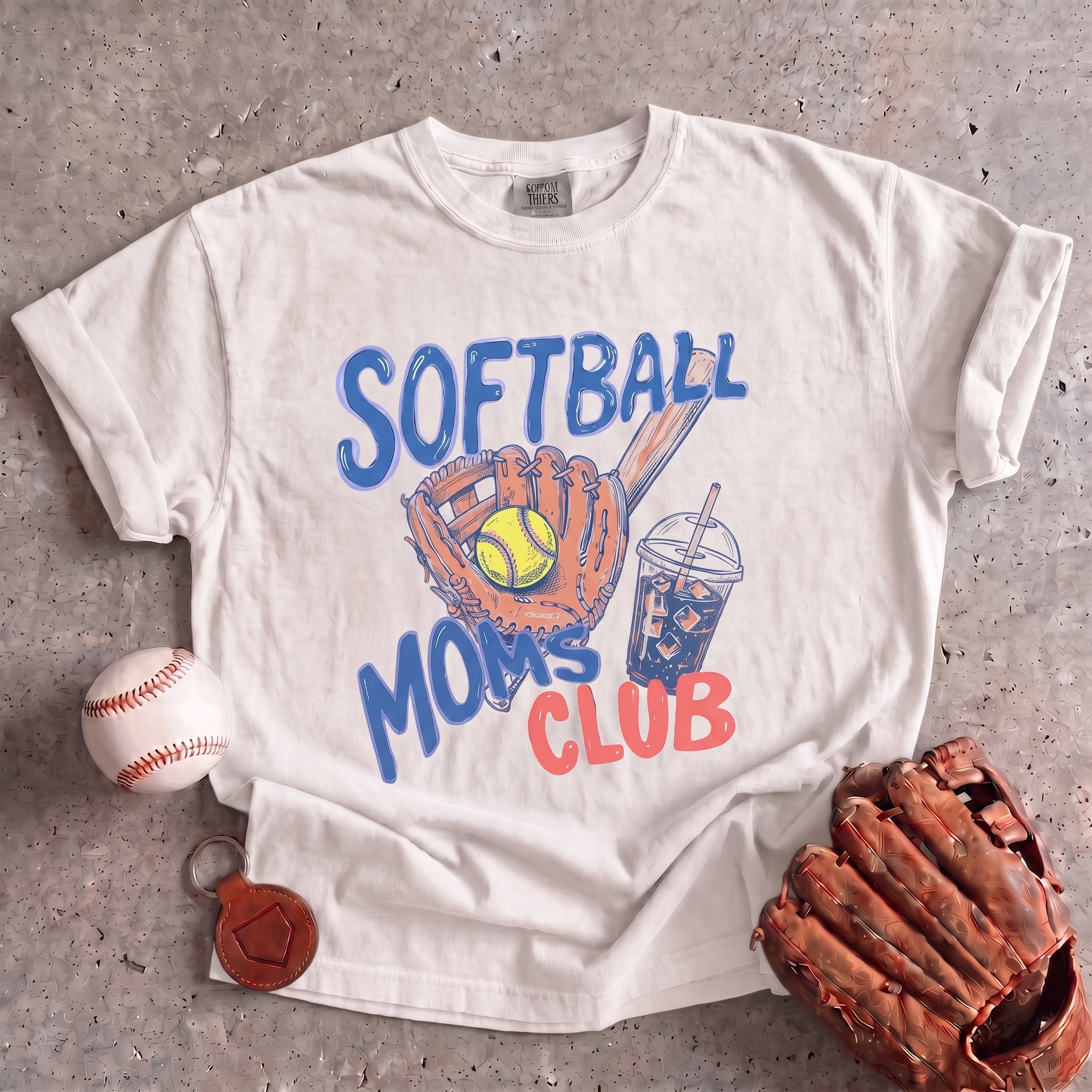 Collection of Softball Moms Club T-Shirt in a gallery layout
