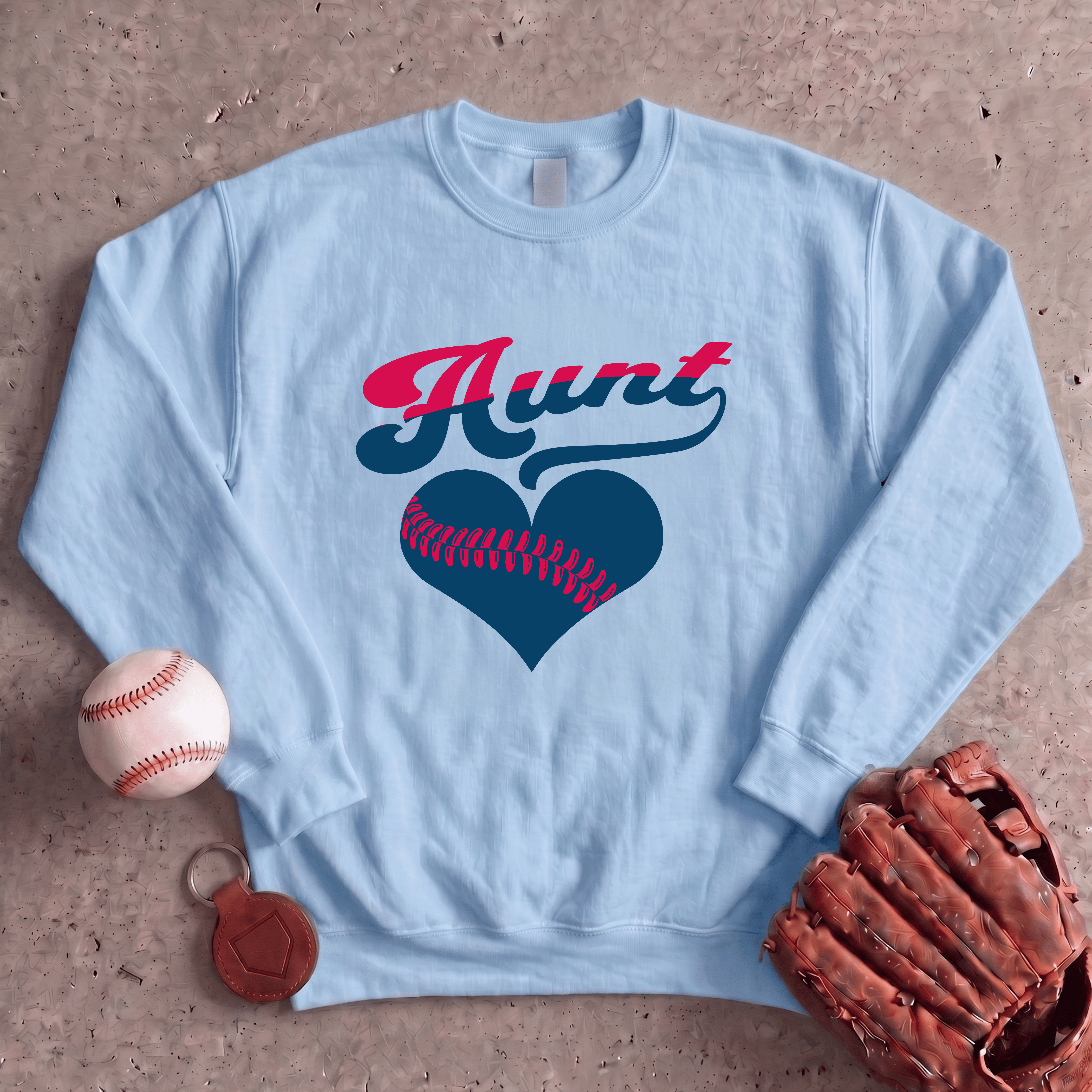 Collection of Baseball Aunt Sweatshirt in a gallery layout
