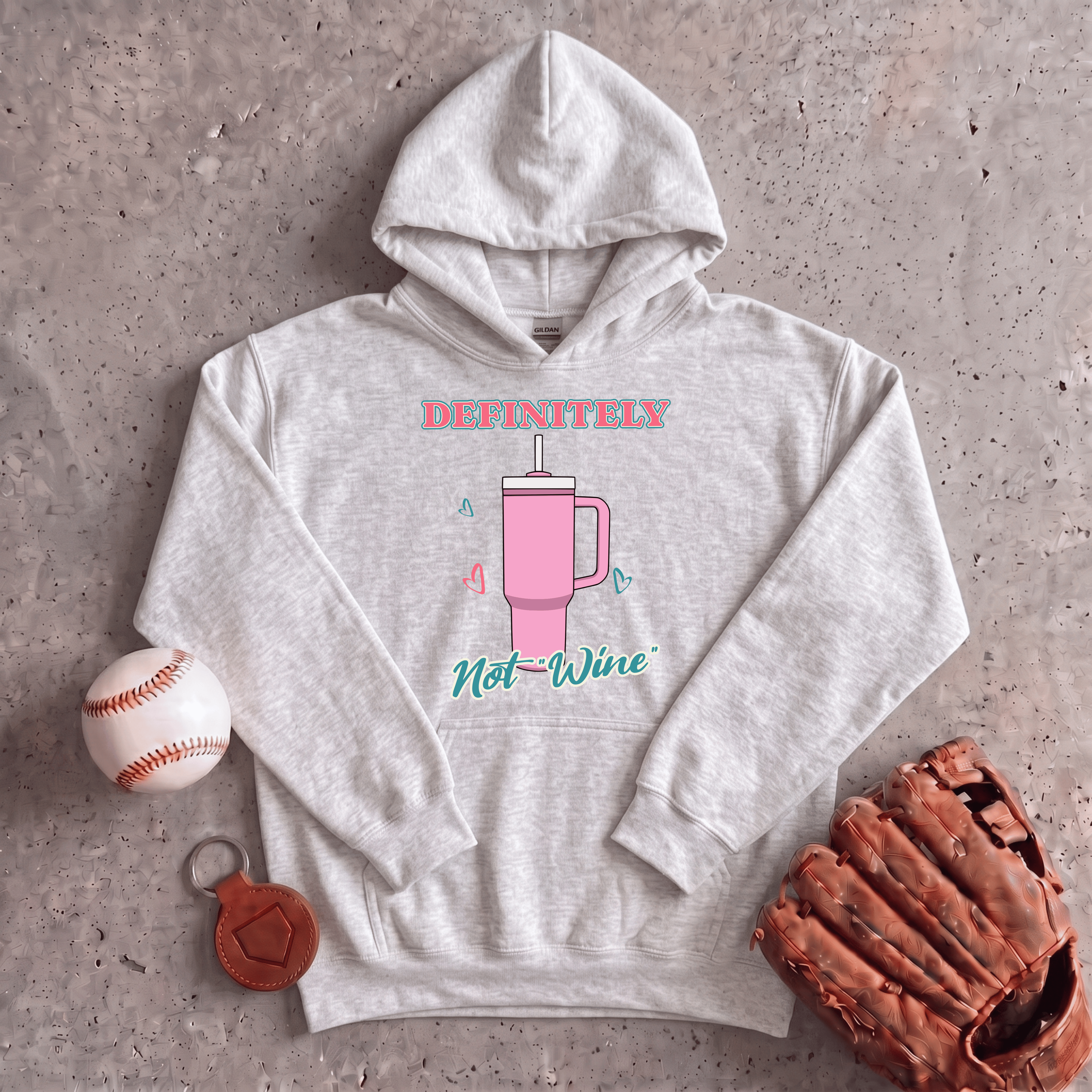 Collection of Definitely Not Wine Hoodie in a gallery layout