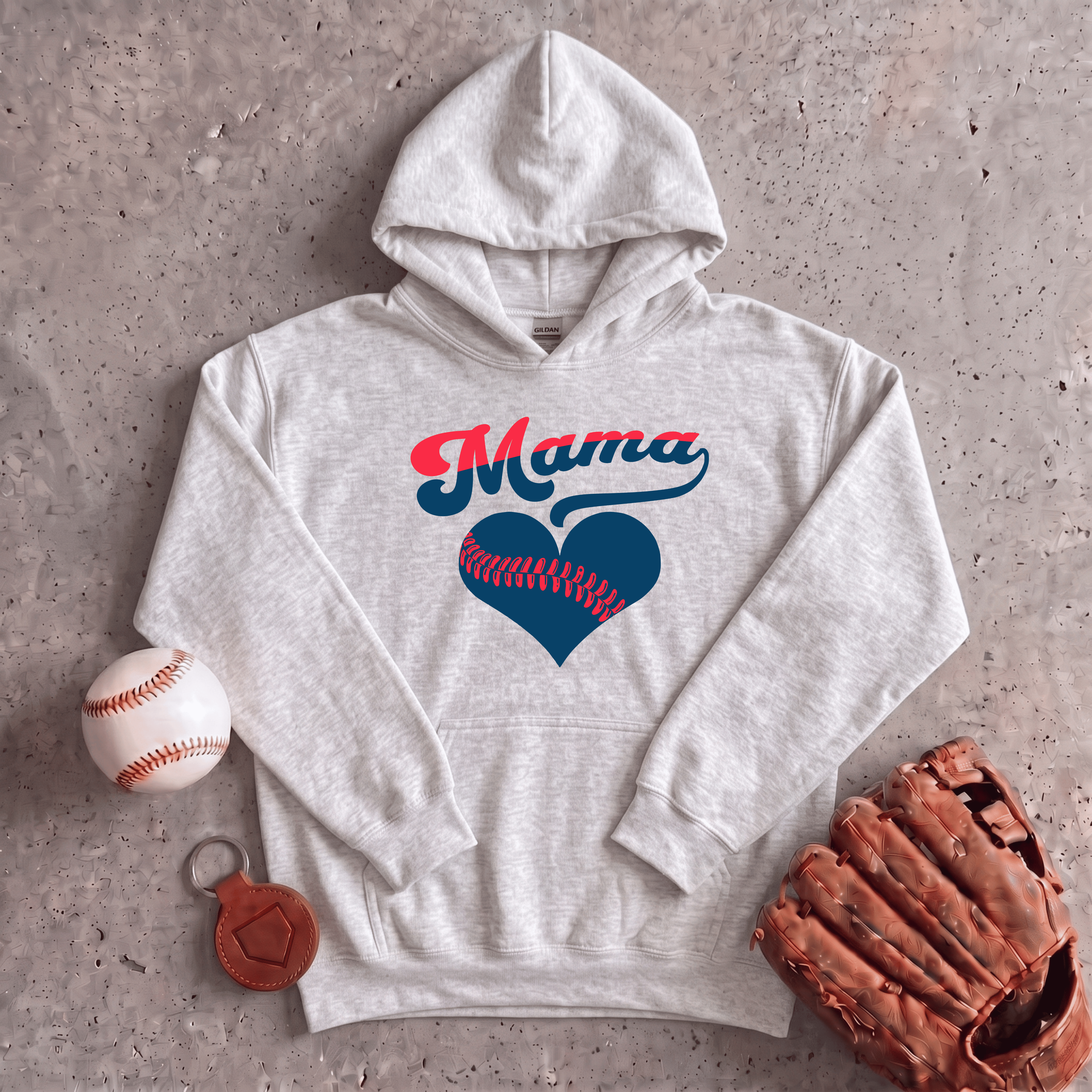 Collection of Baseball Mama Hoodie in a gallery layout