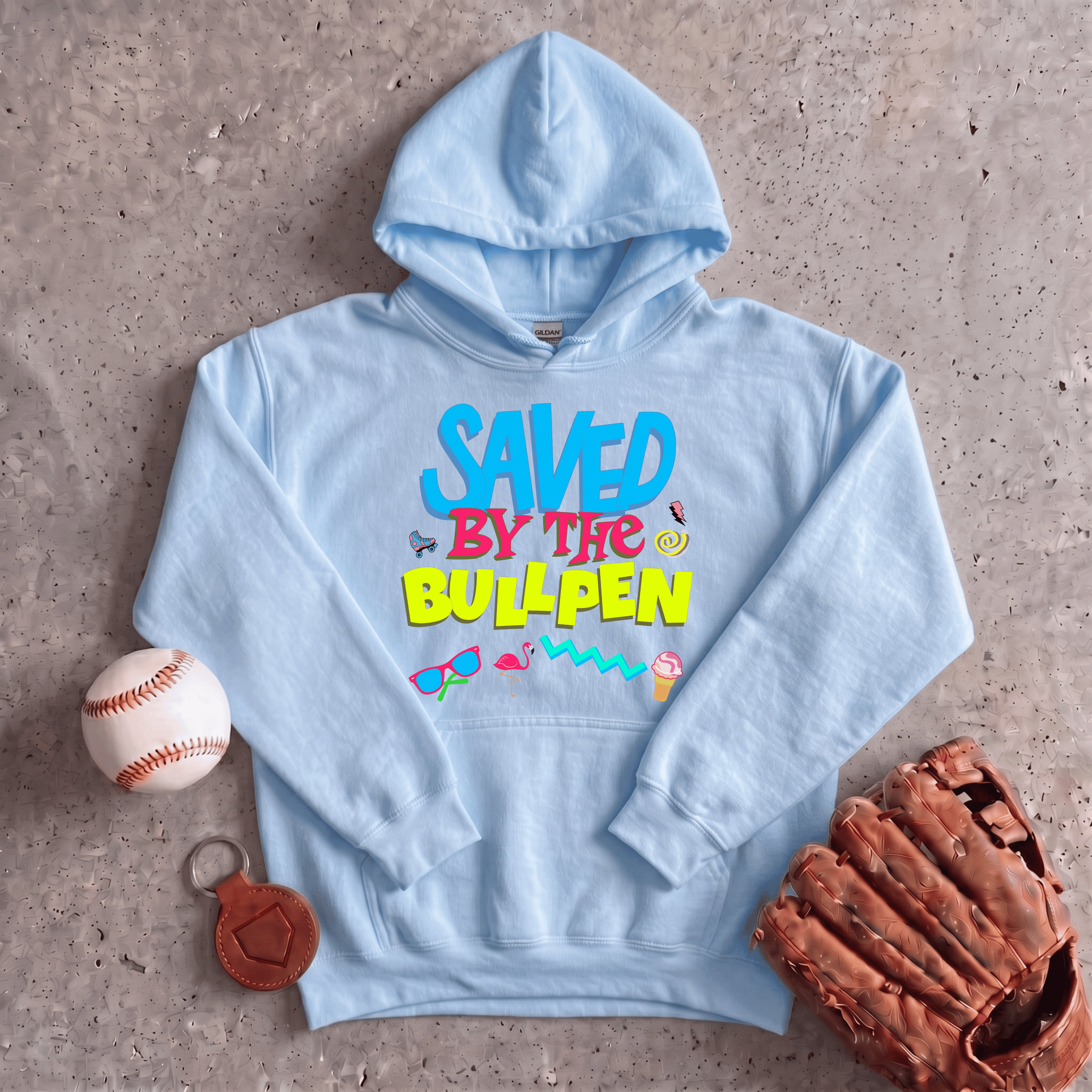 Collection of Saved By The Bullpen Hoodie in a gallery layout