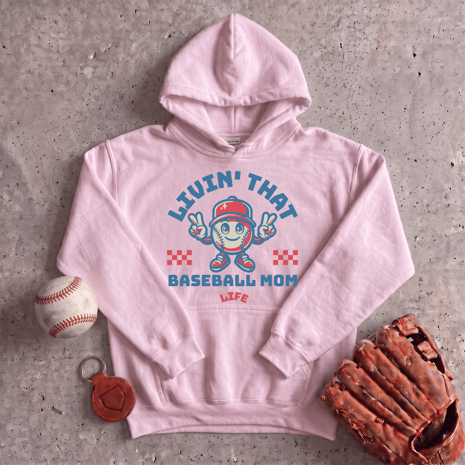 Livin That Baseball Mom Life Hoodie