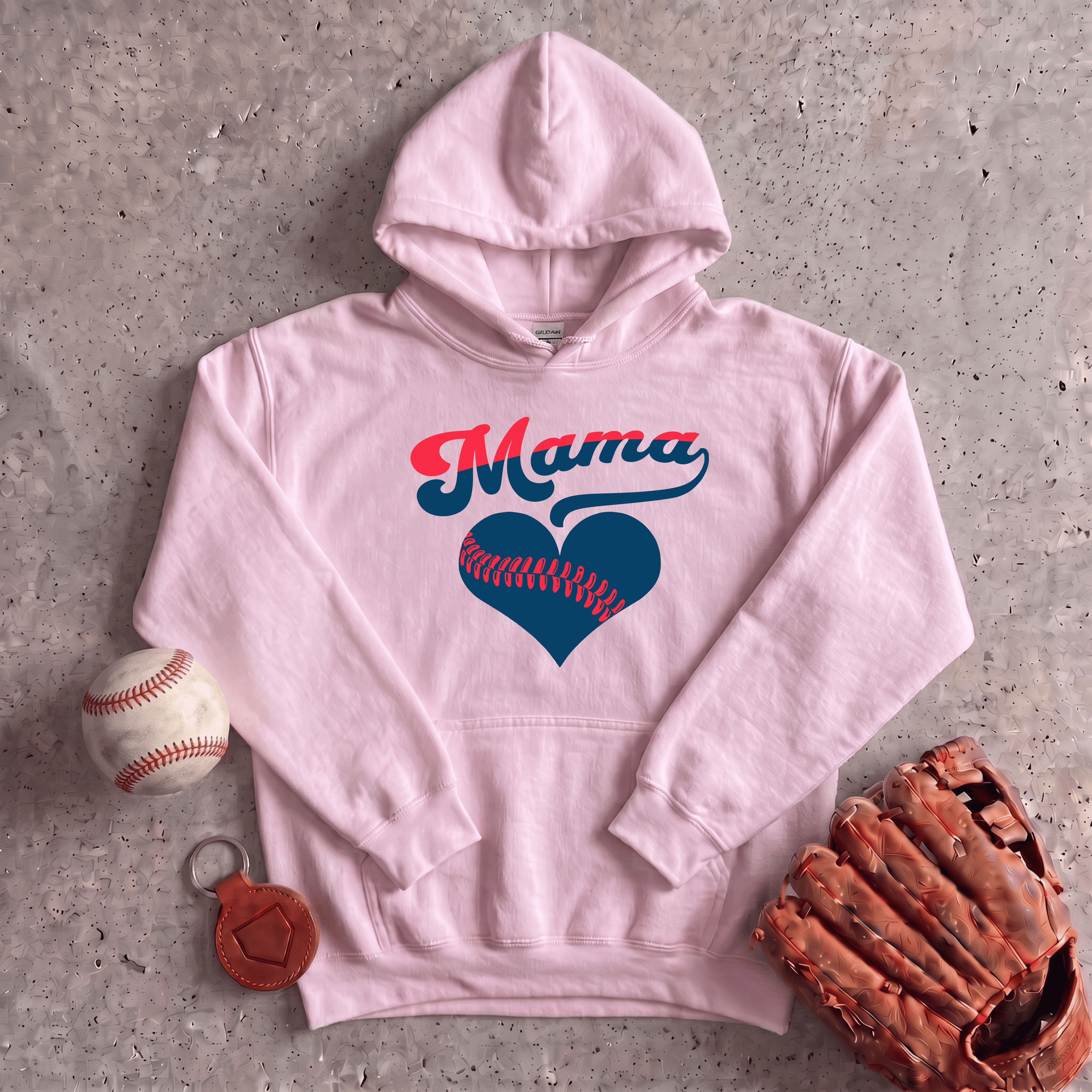 Collection of Baseball Mama Hoodie in a gallery layout