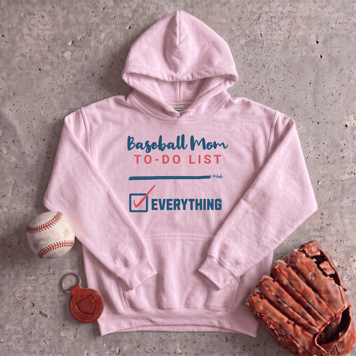 Baseball Mom To Do List Hoodie