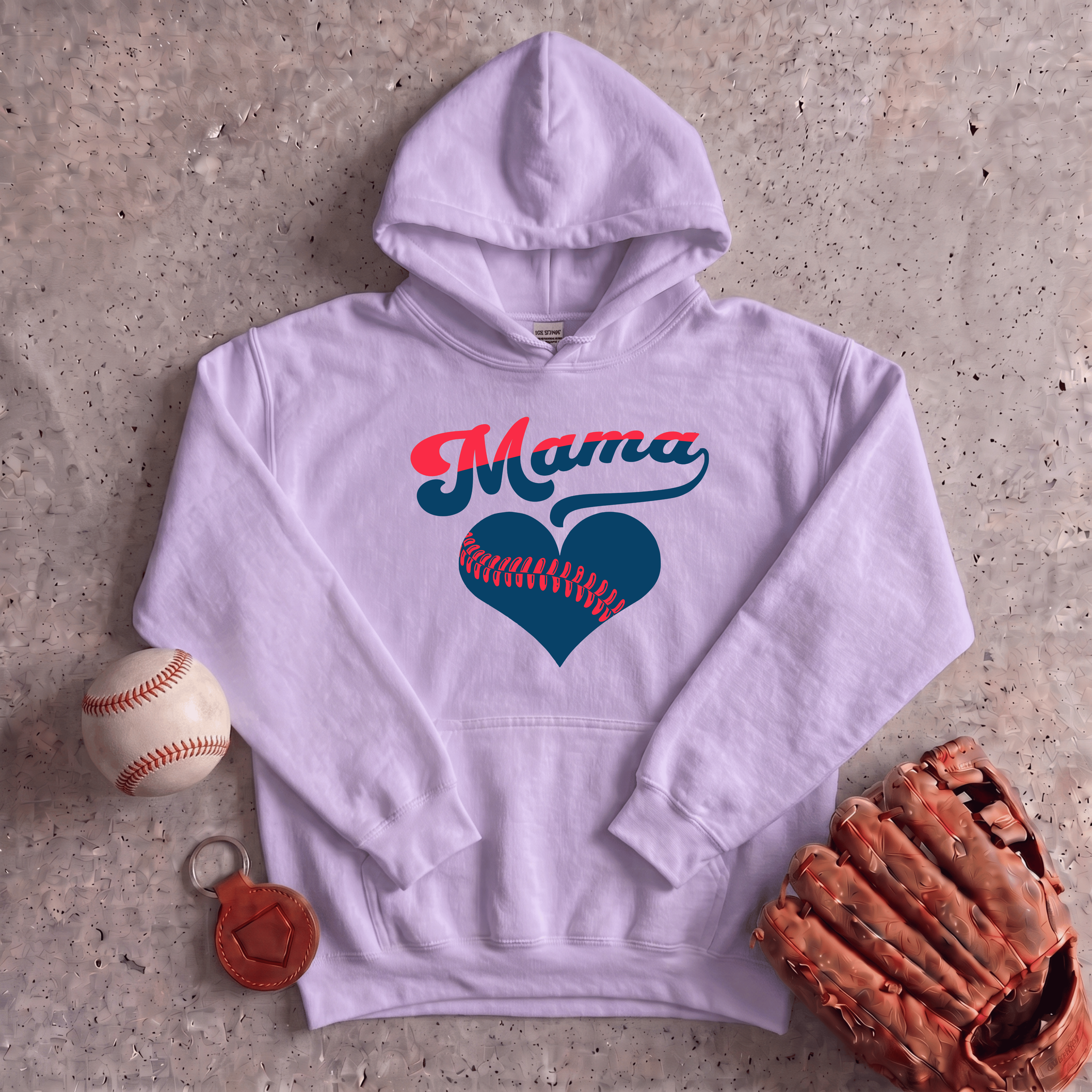 Collection of Baseball Mama Hoodie in a gallery layout