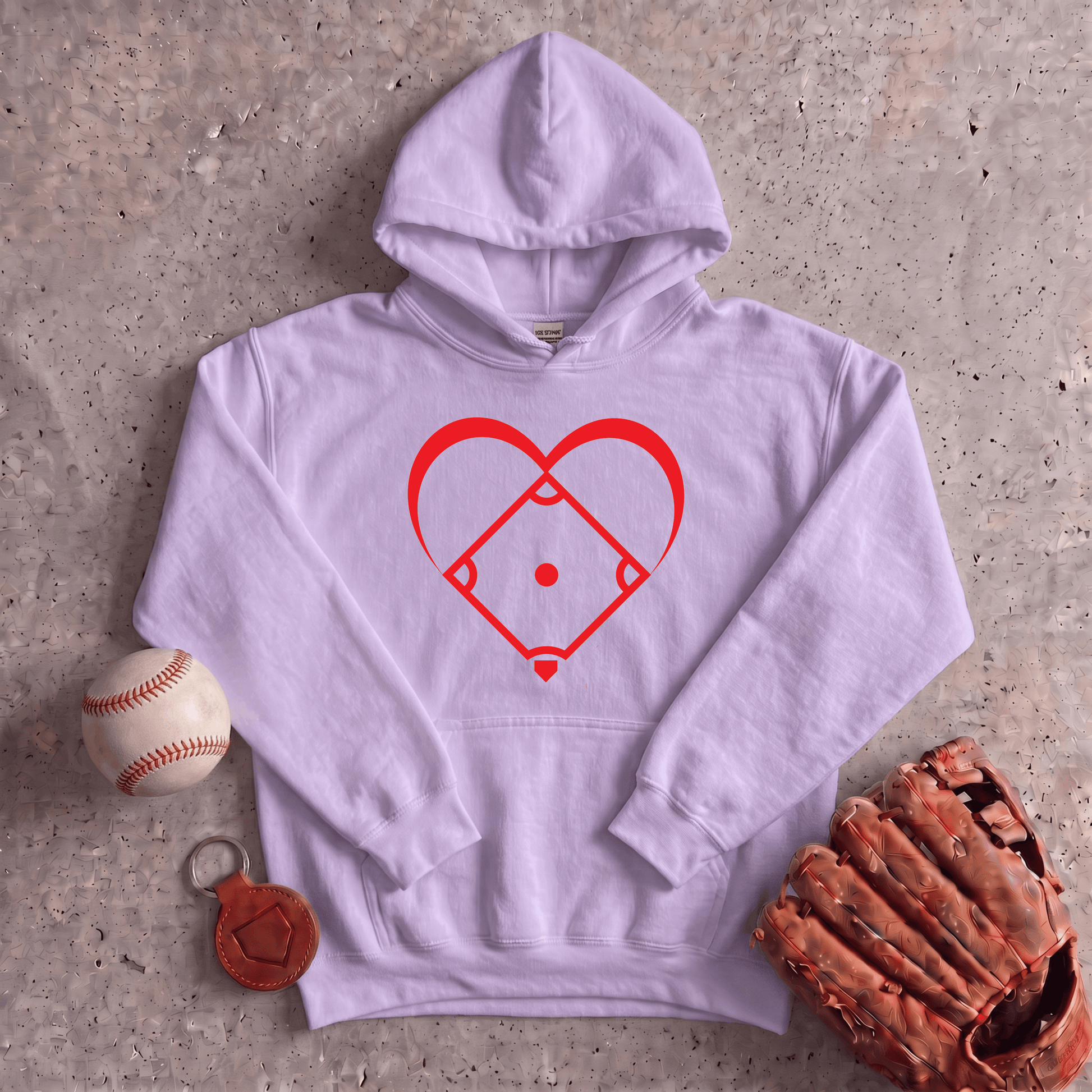 I Love Baseball Hoodie